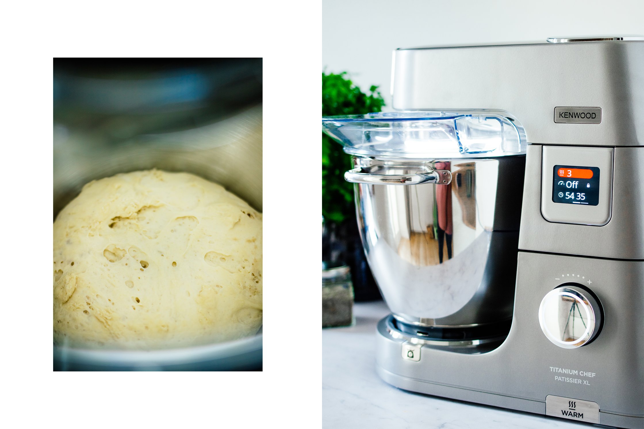 veganer Hefeteig in der Küchenmaschine