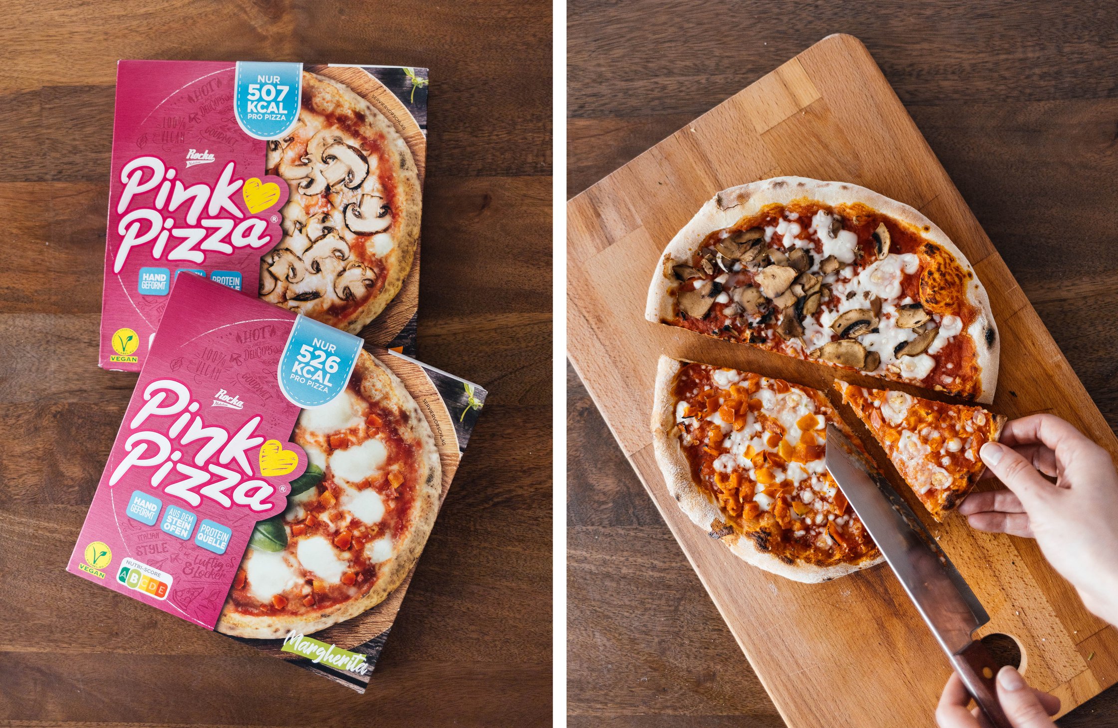 vegan frozen pizza from Rocka Nutrition