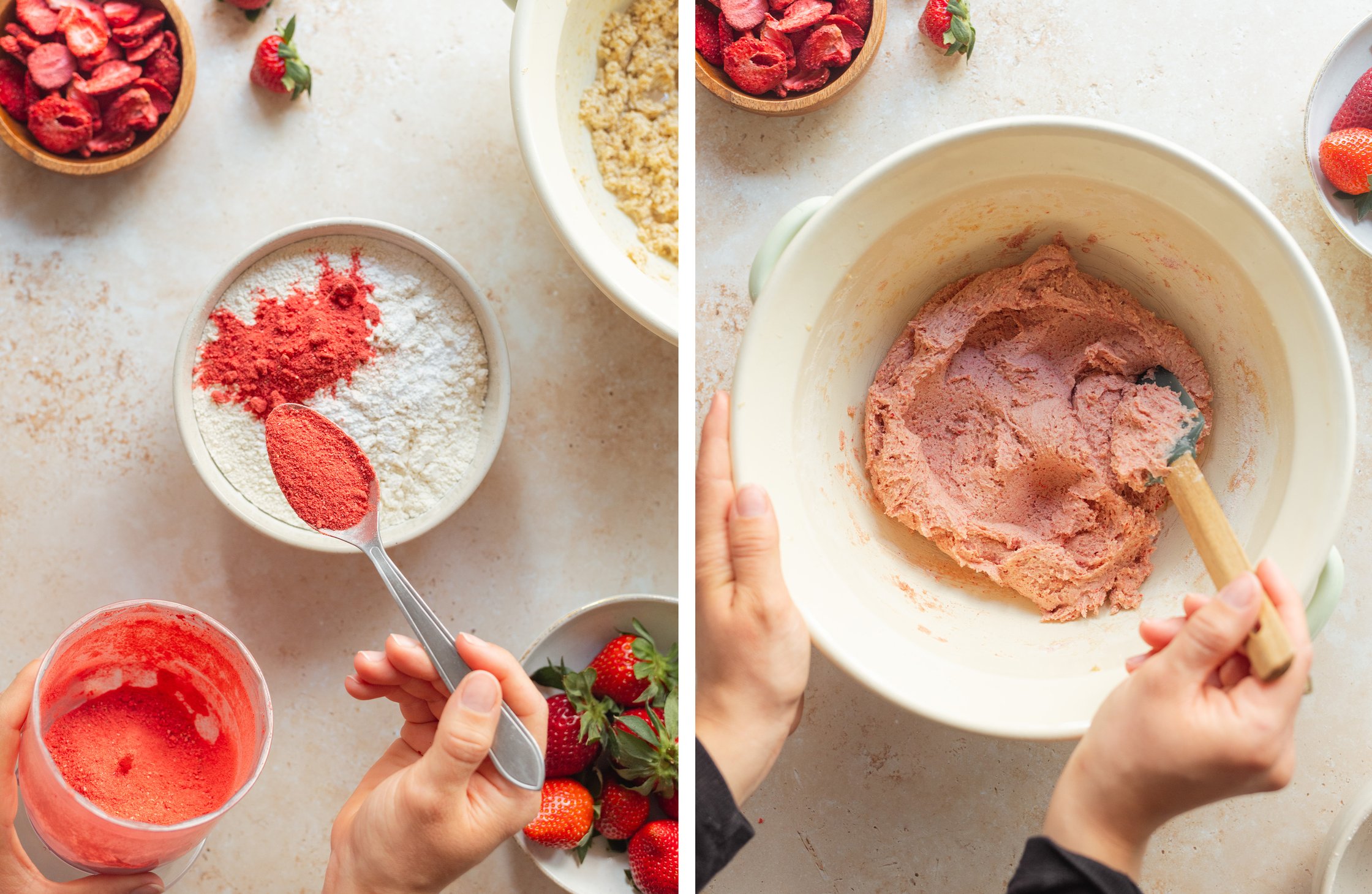 Teig für die Cookies wird angerührt