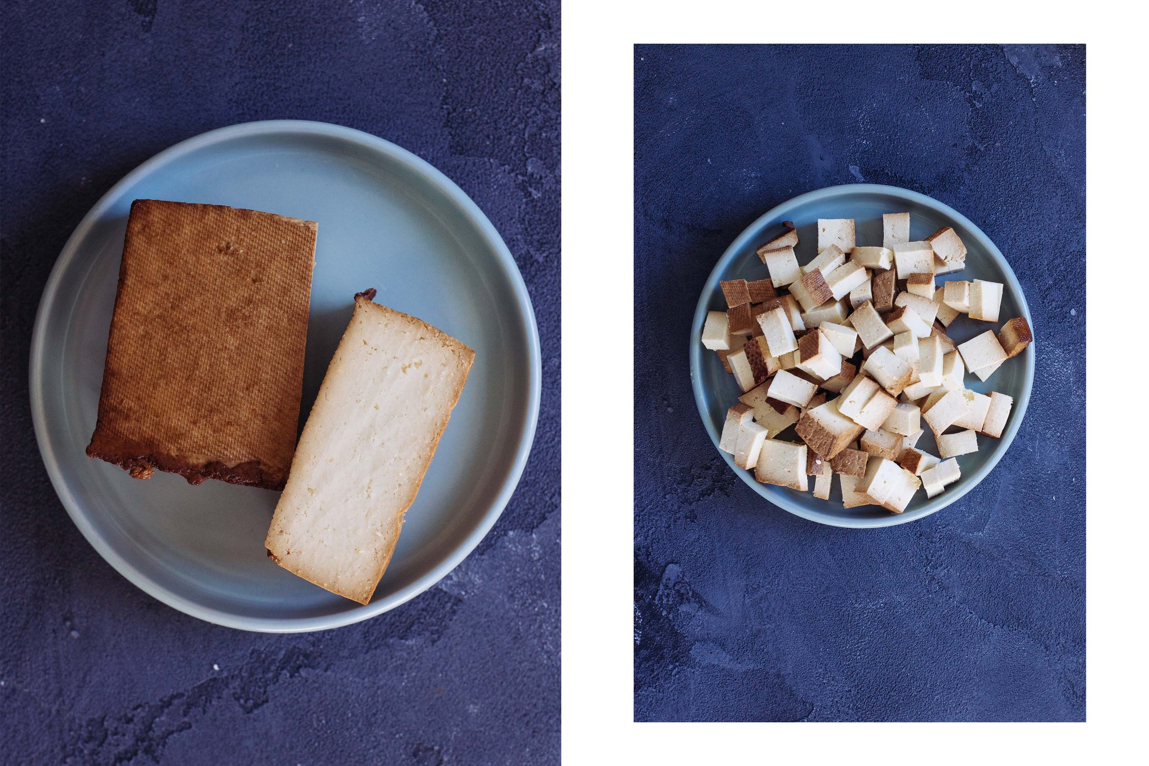 diced tofu