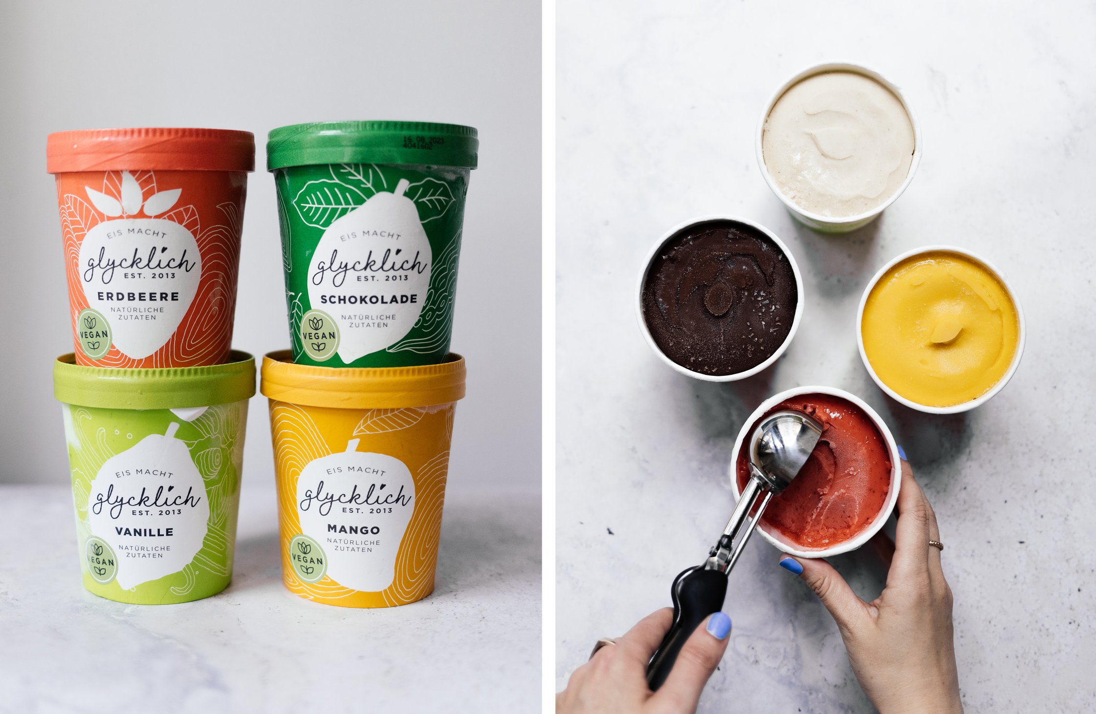 vegane Eissorten von Glycklich