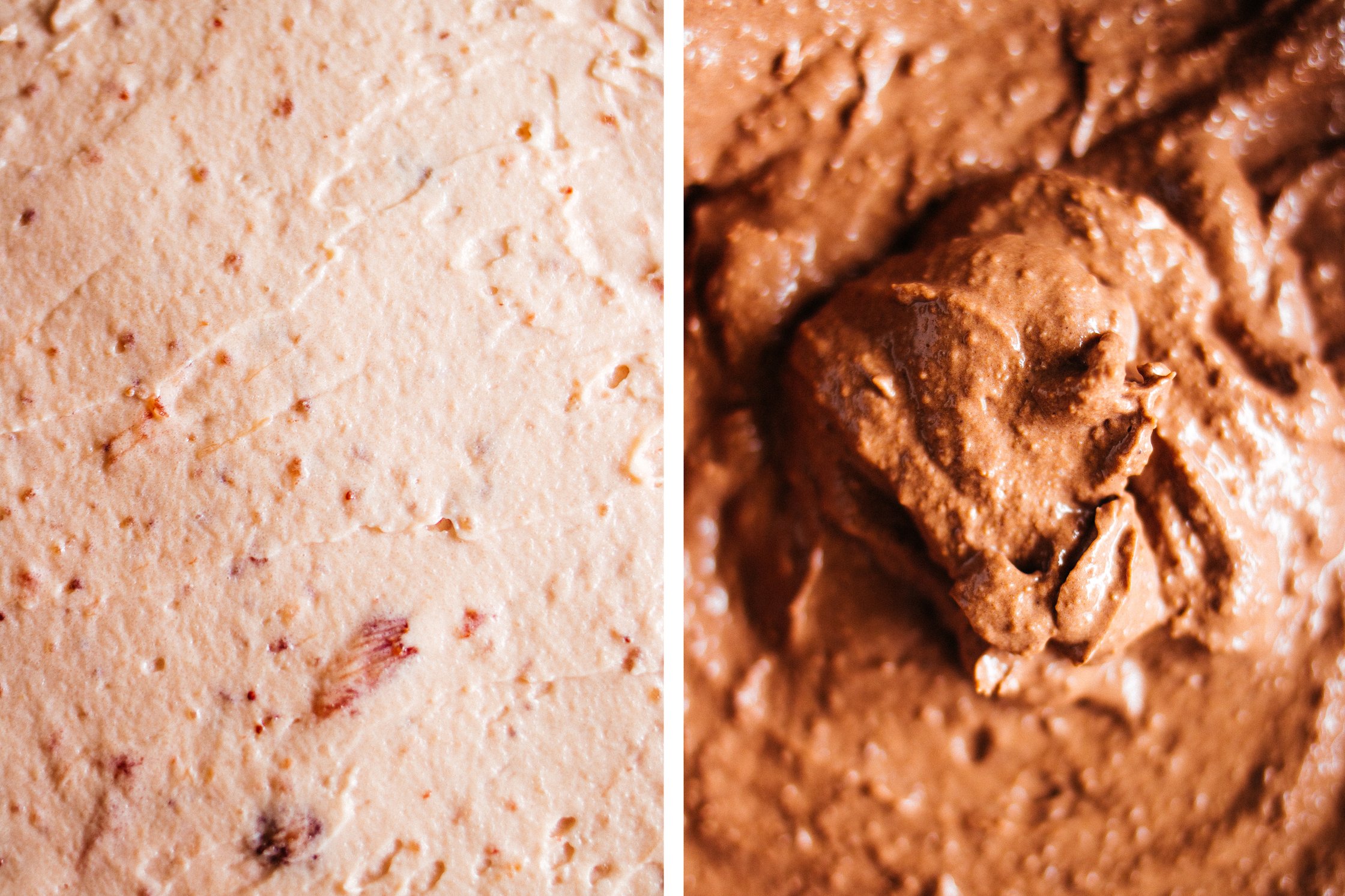vegan strawberry and chocolate whipped cream