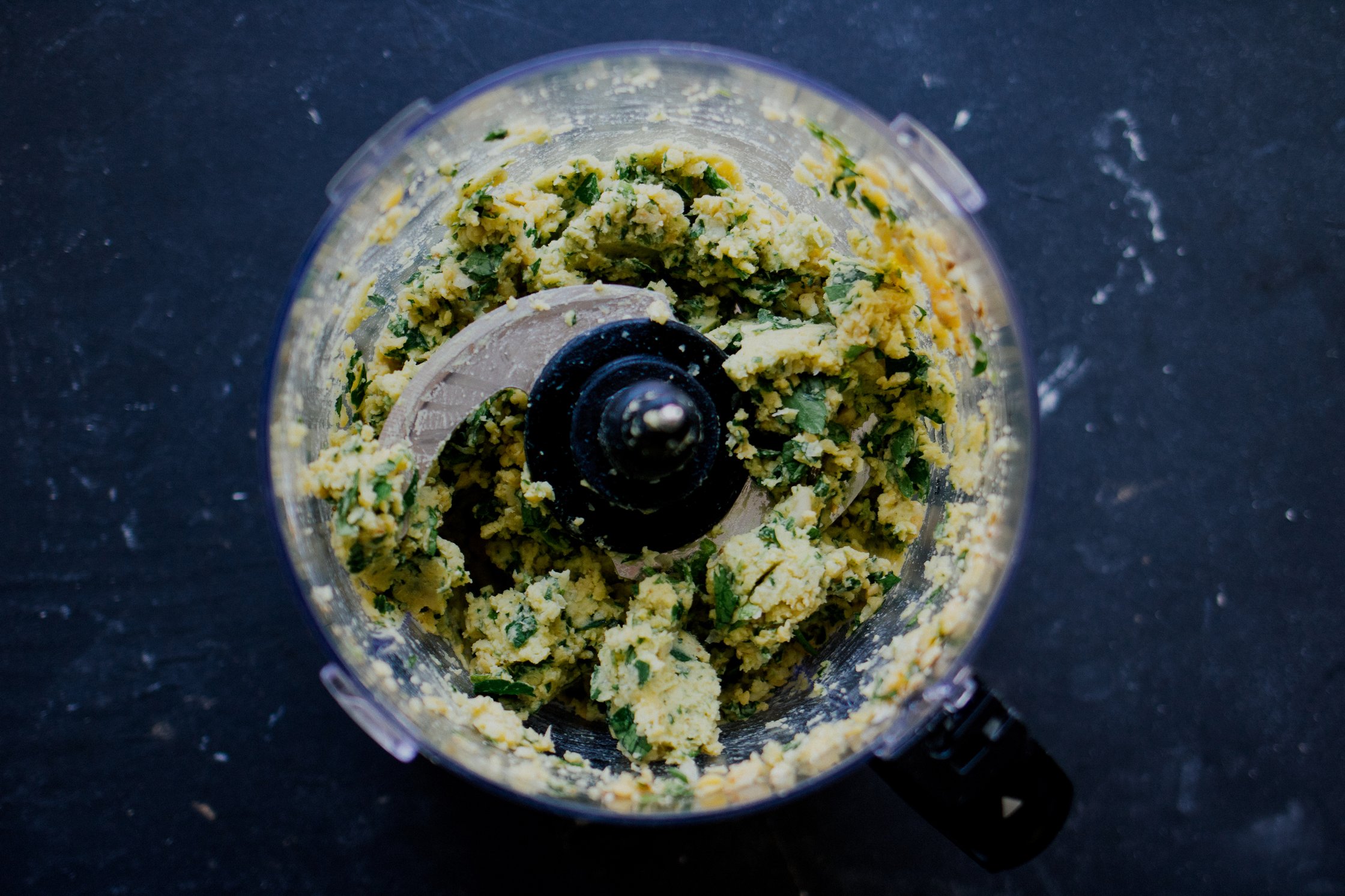 falafel mix before frying