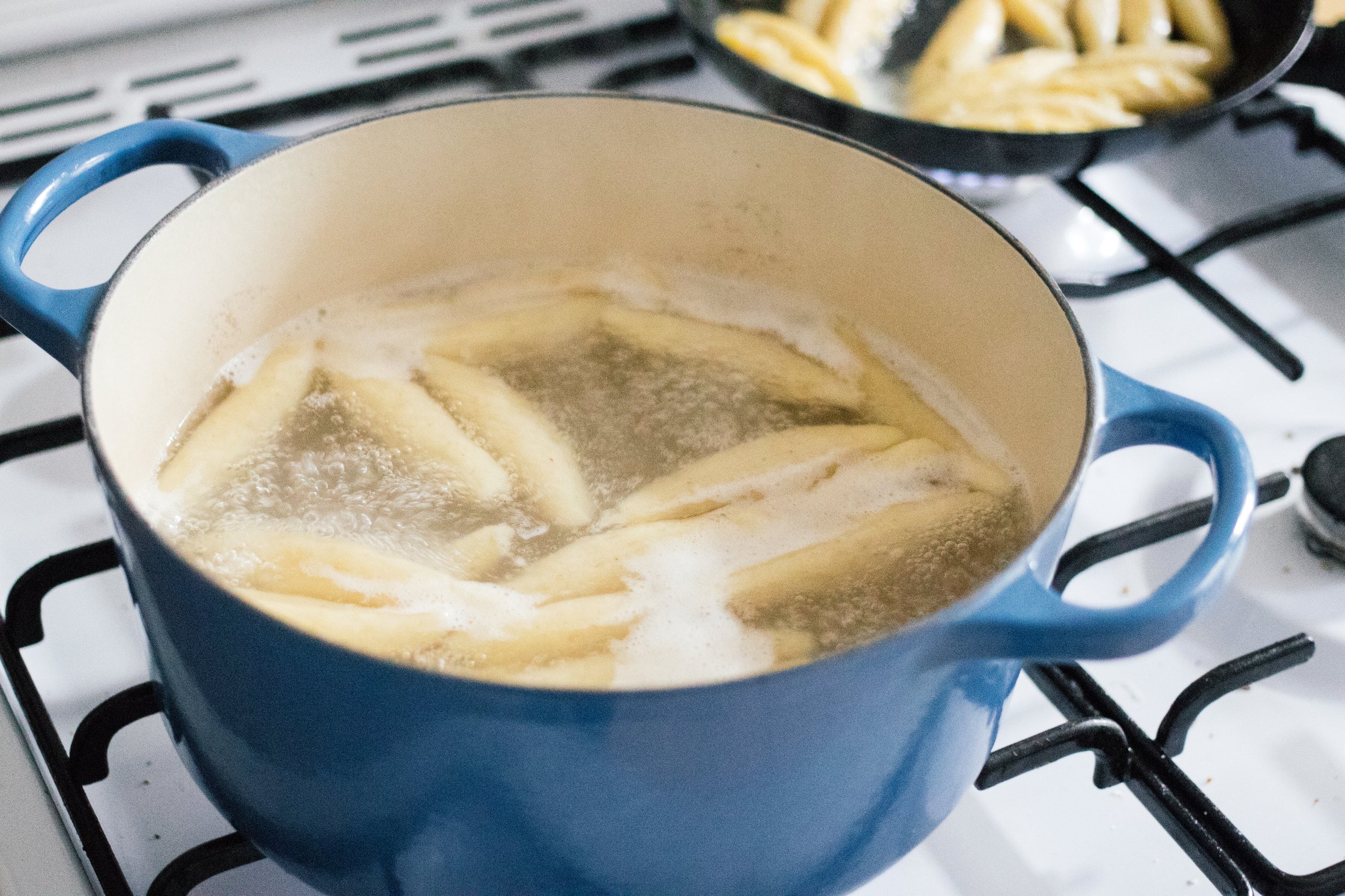 vegane schupfnudeln garen im topf