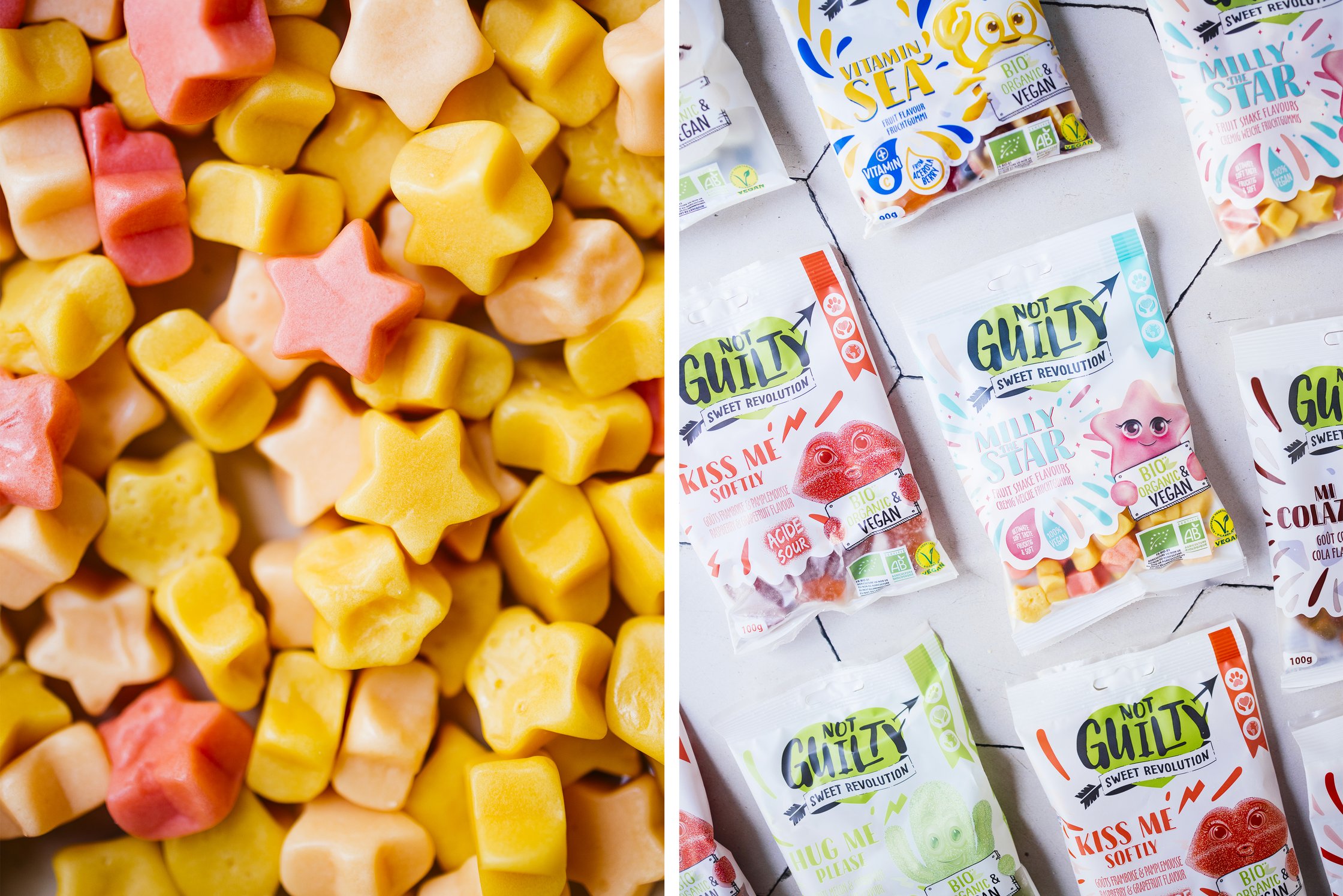 vegan sweets from the brand NOT GUILTY