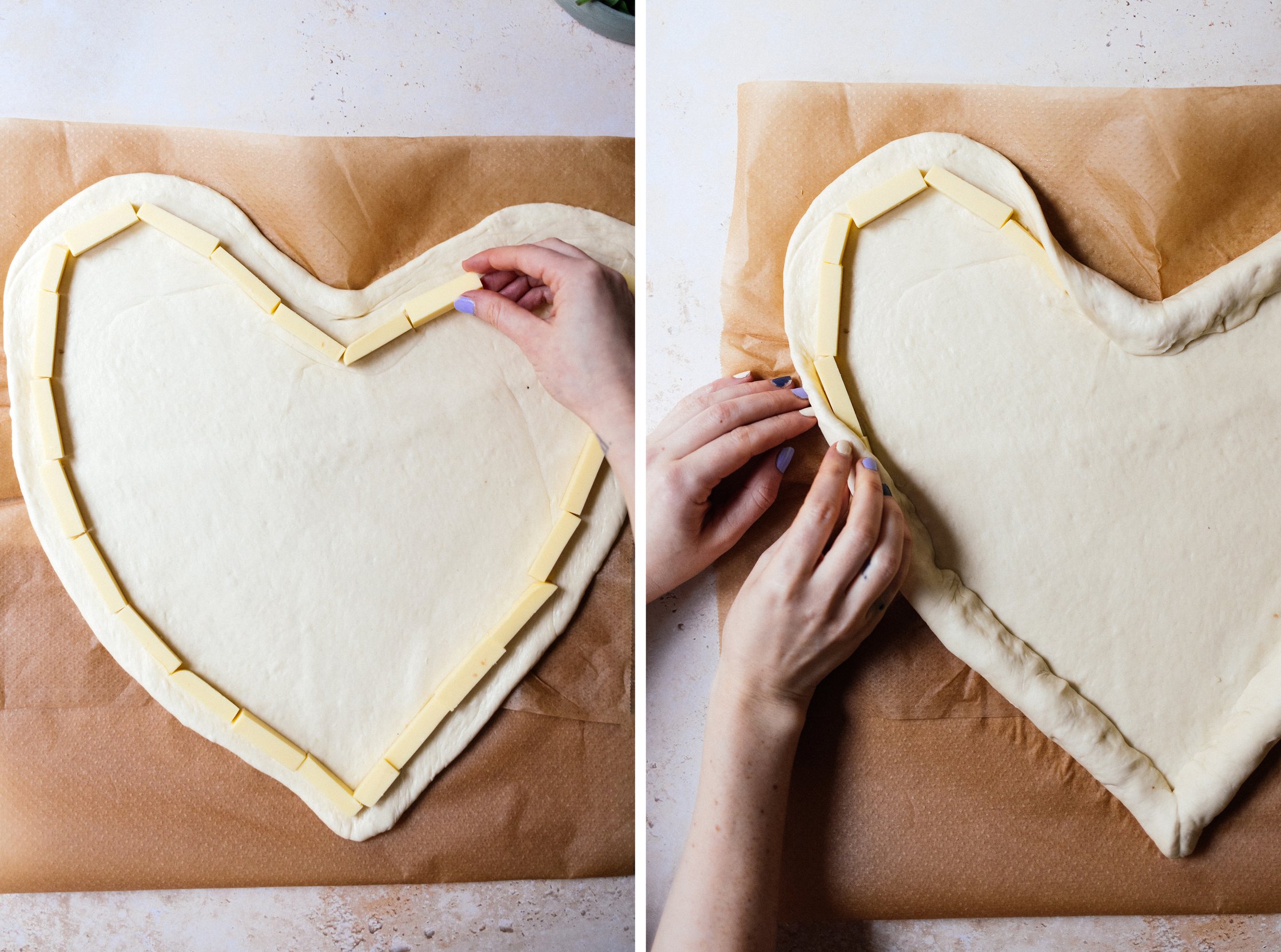 creating a vegan cheese crust for pizza