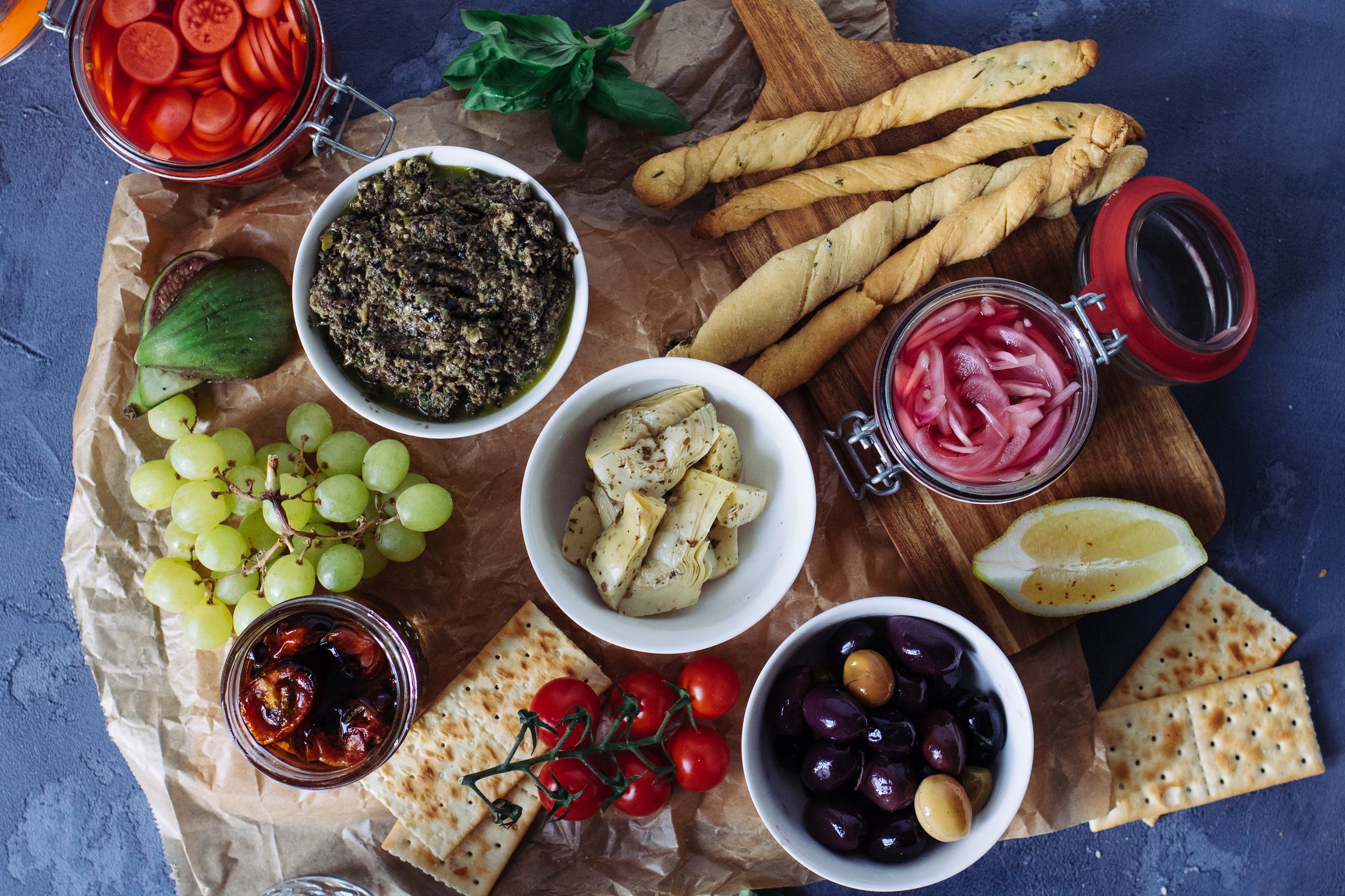 Italian Antipasti Platter ready to eat