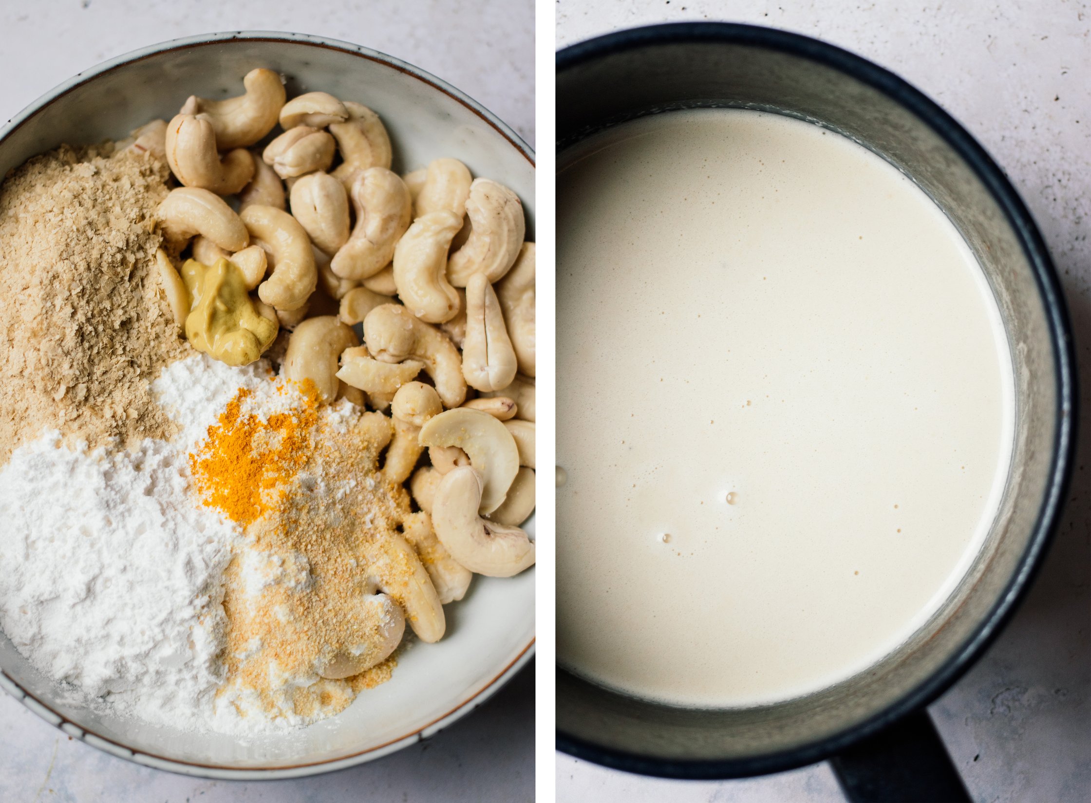 ingredients for baked vegan camembert