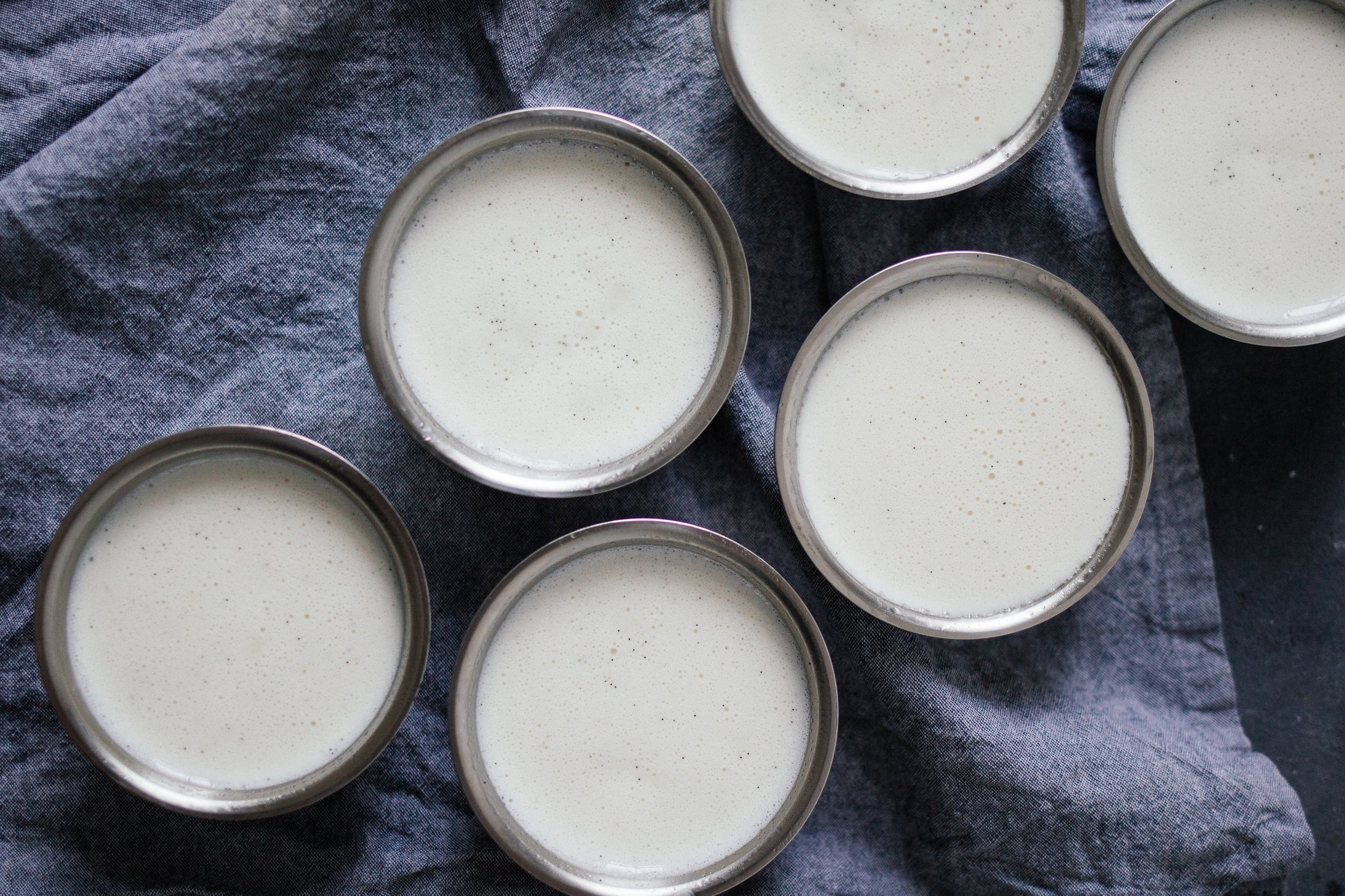 Panna Cotta in kleinen Schälchen
