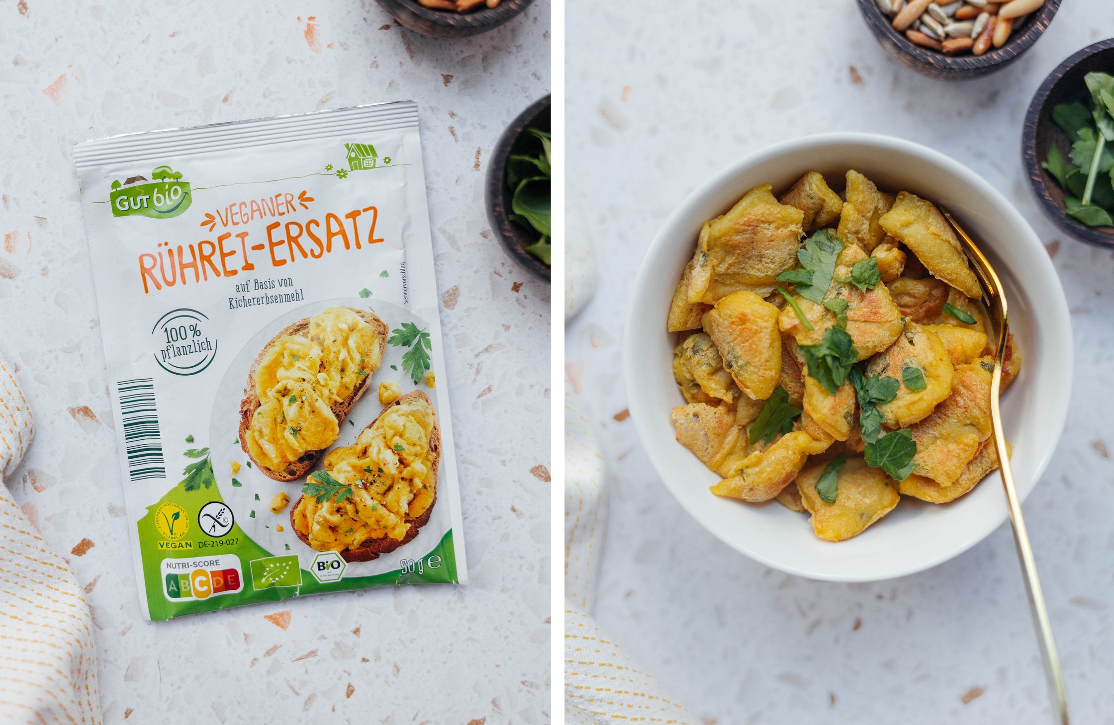 veganes Rührei zum Anrühren von Aldi