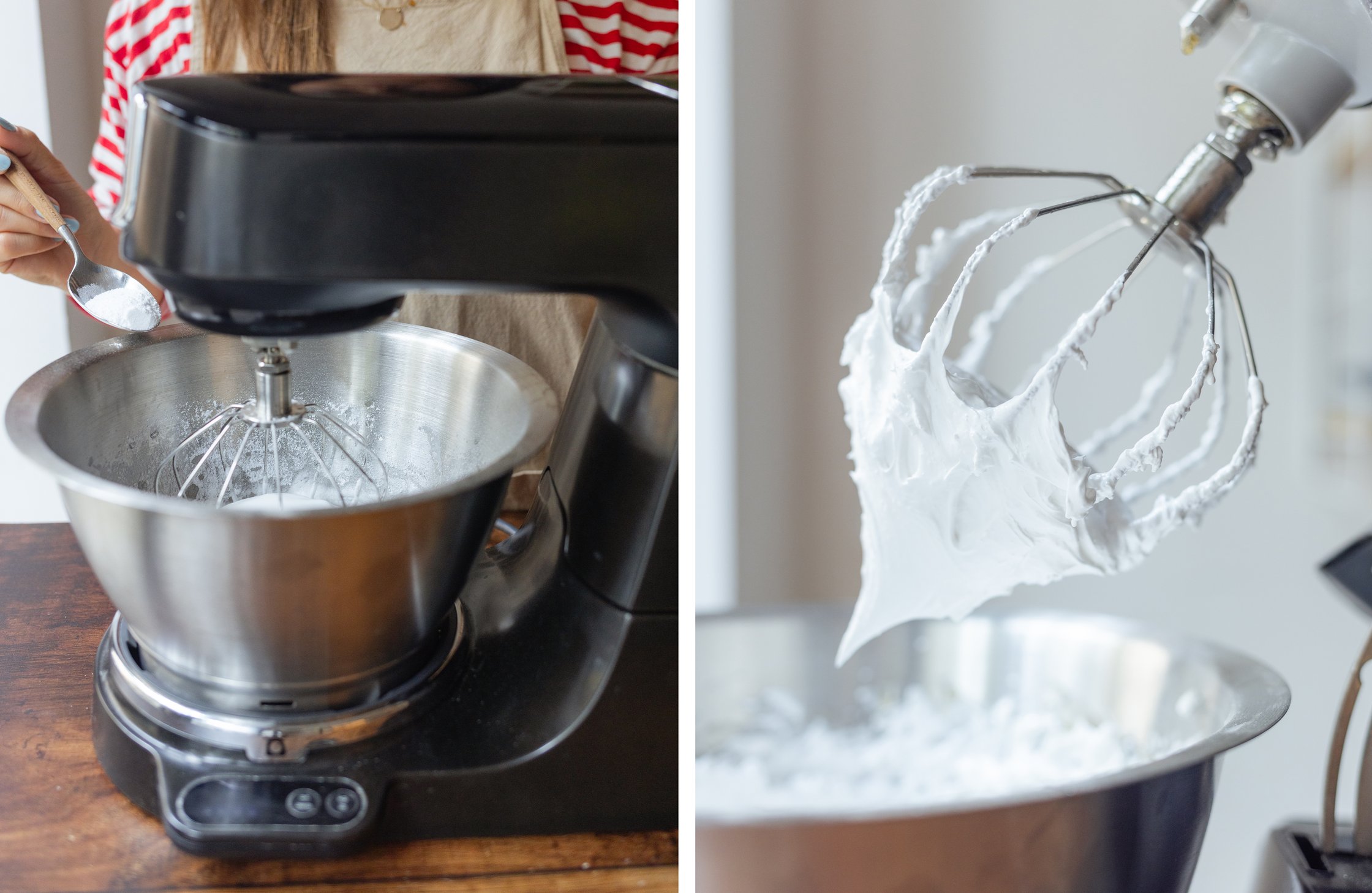 Baiser mit der Küchenmaschine aufschlagen