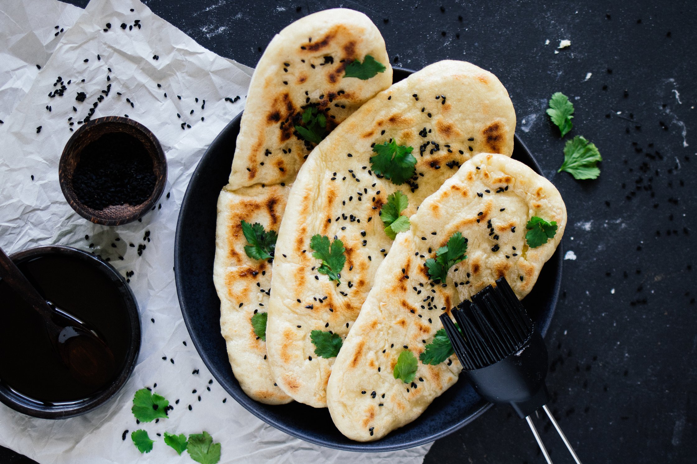 veganes Naanbrot