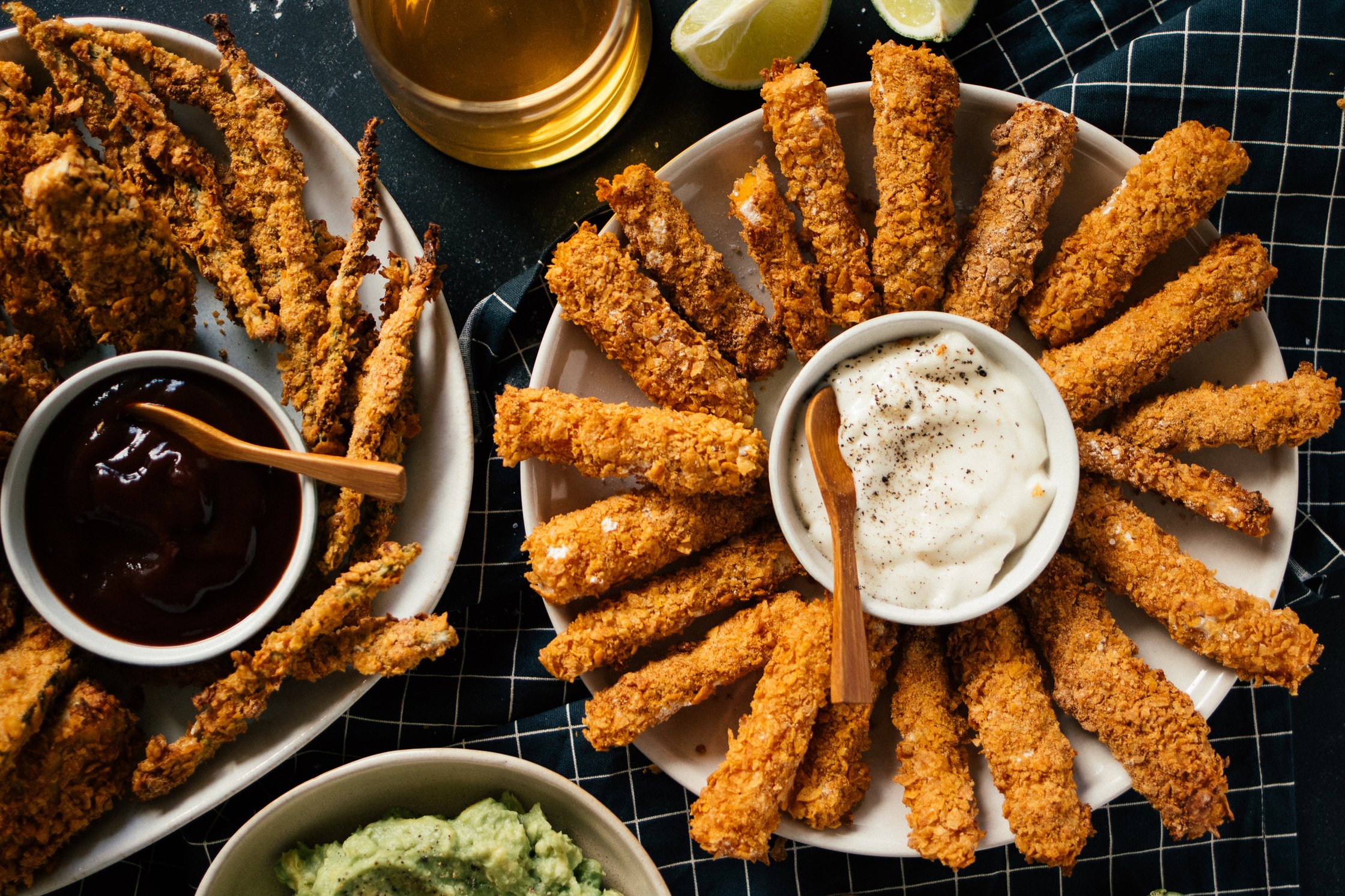 Gemüsesticks mit veganer Mayonnaise