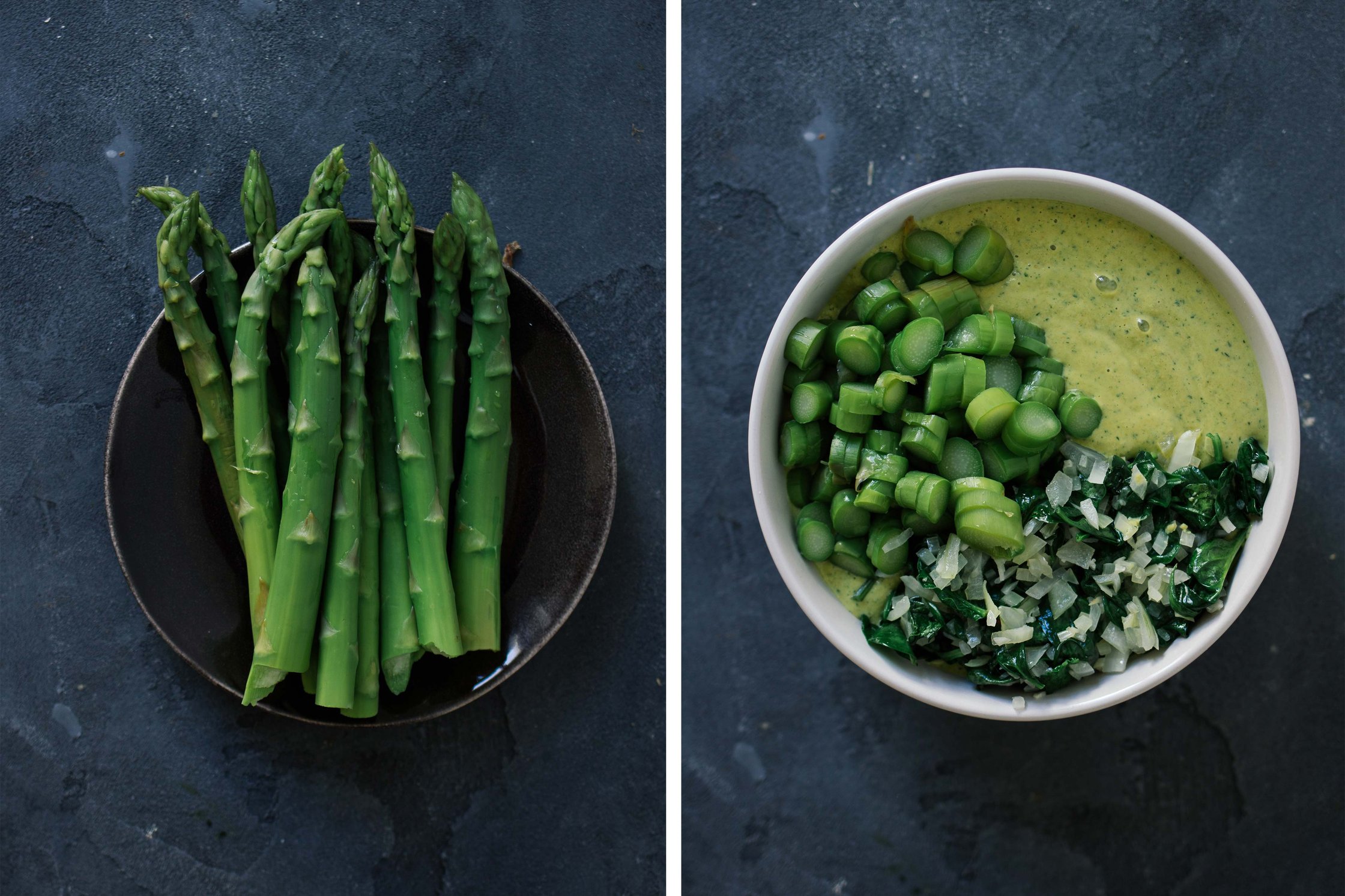 asparagus and frittata mixr