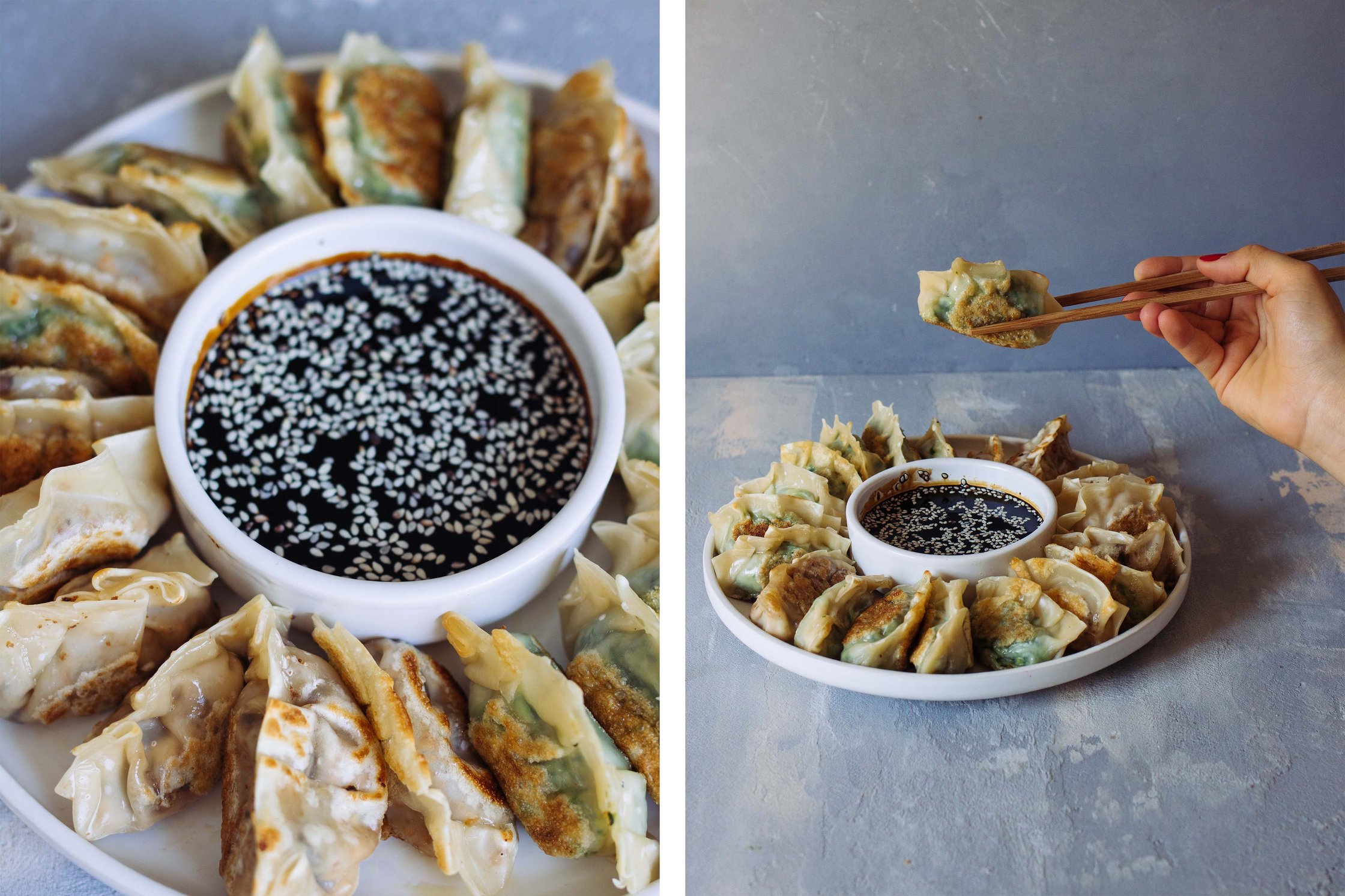 Dumplings sind bereit zum Essen