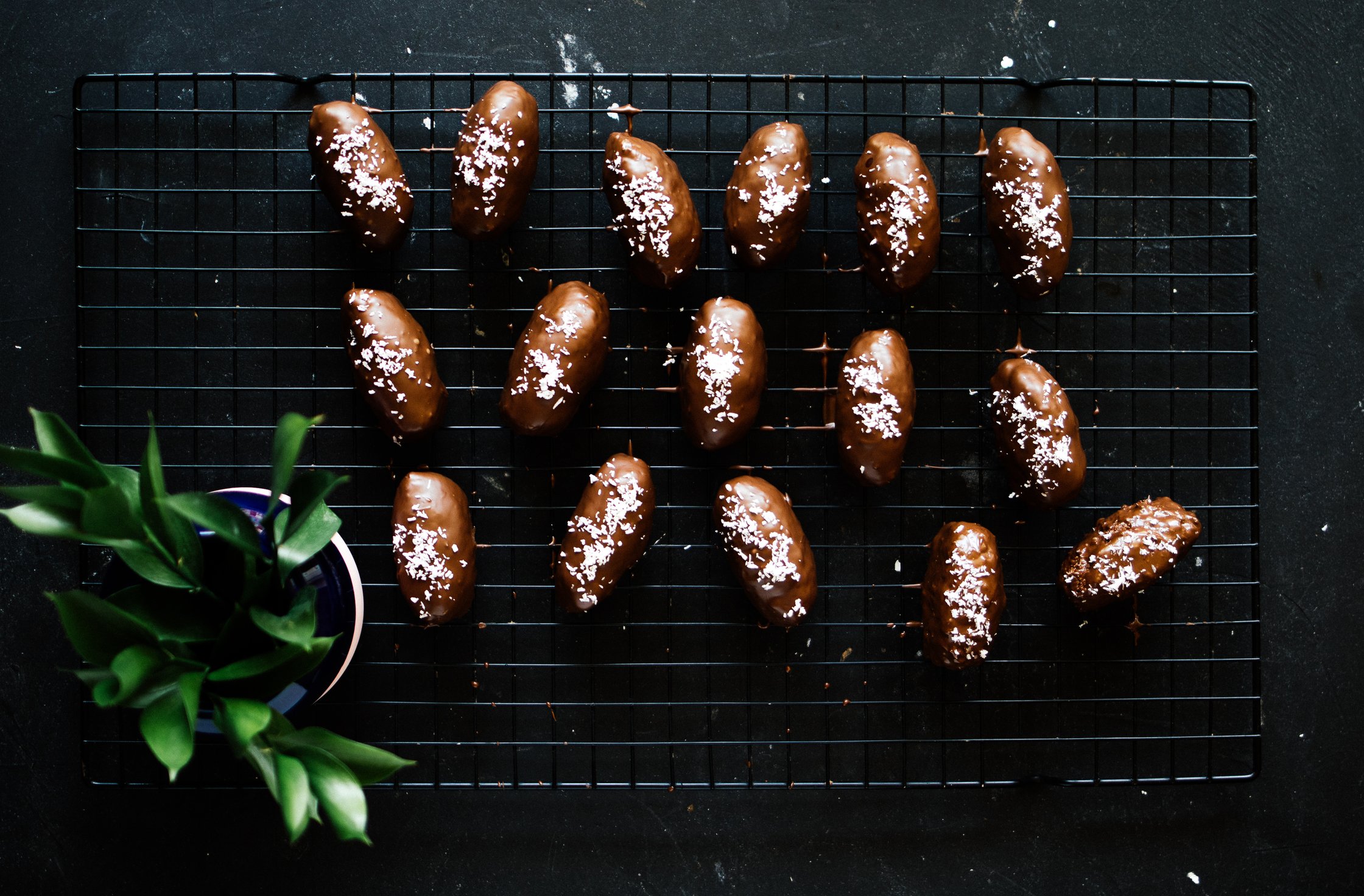 vegan bounty on a cooling rack