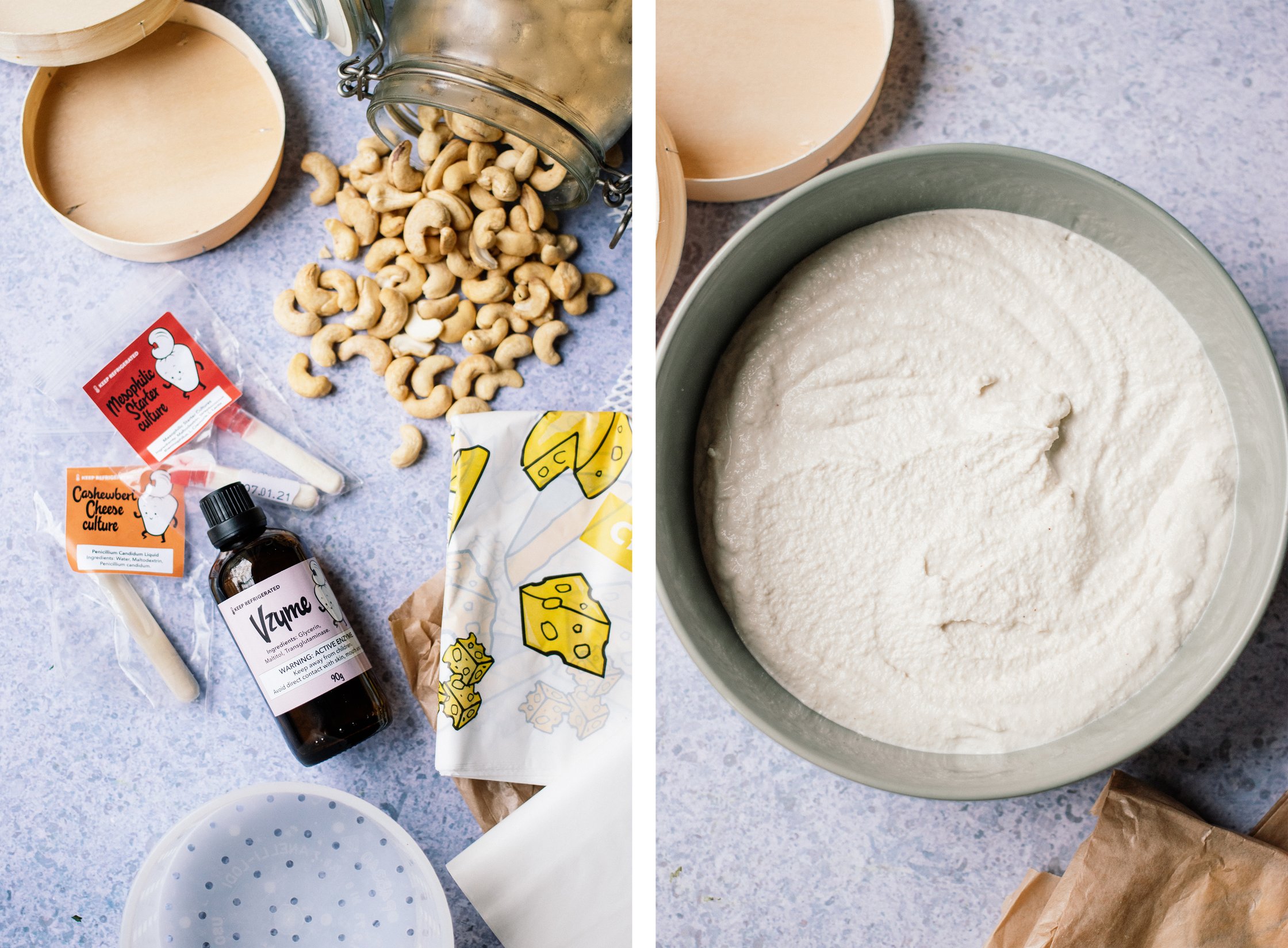 ingredients for vegan camembert