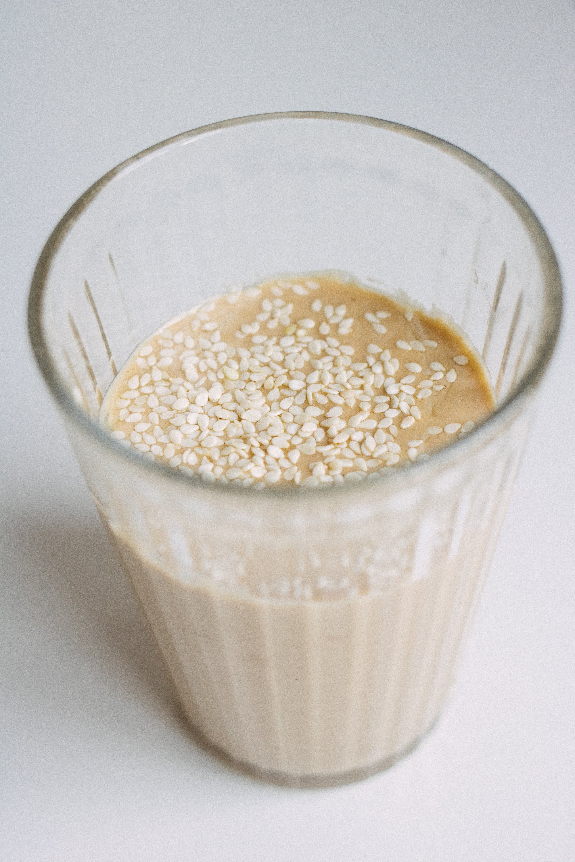 Tahin Dressing in a glass
