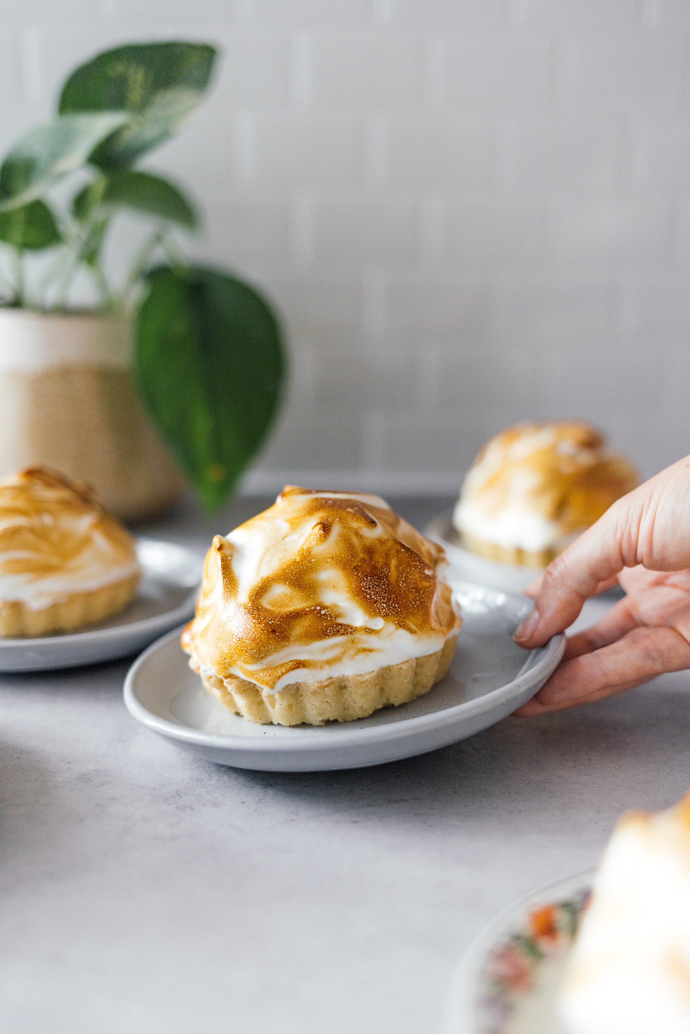 vegan mini Baked Alaska