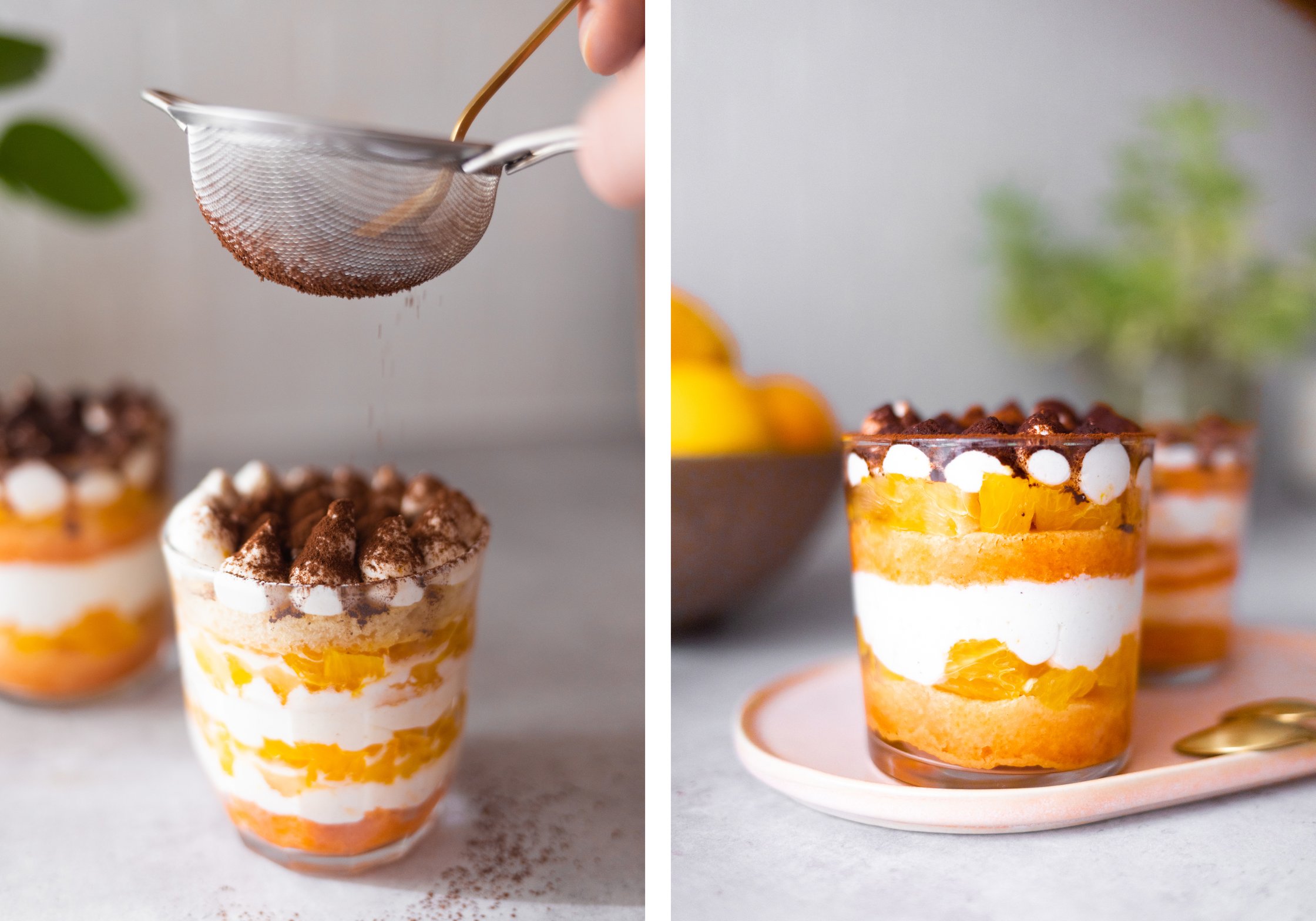 Fertiges Dessert.