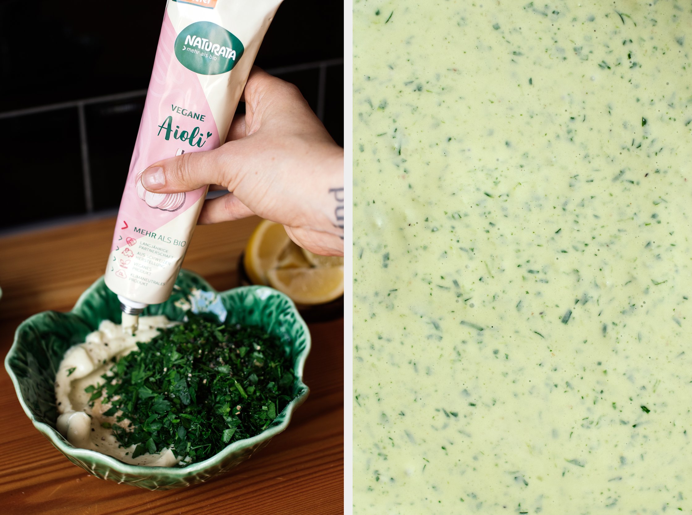 vegan aioli for green dressing