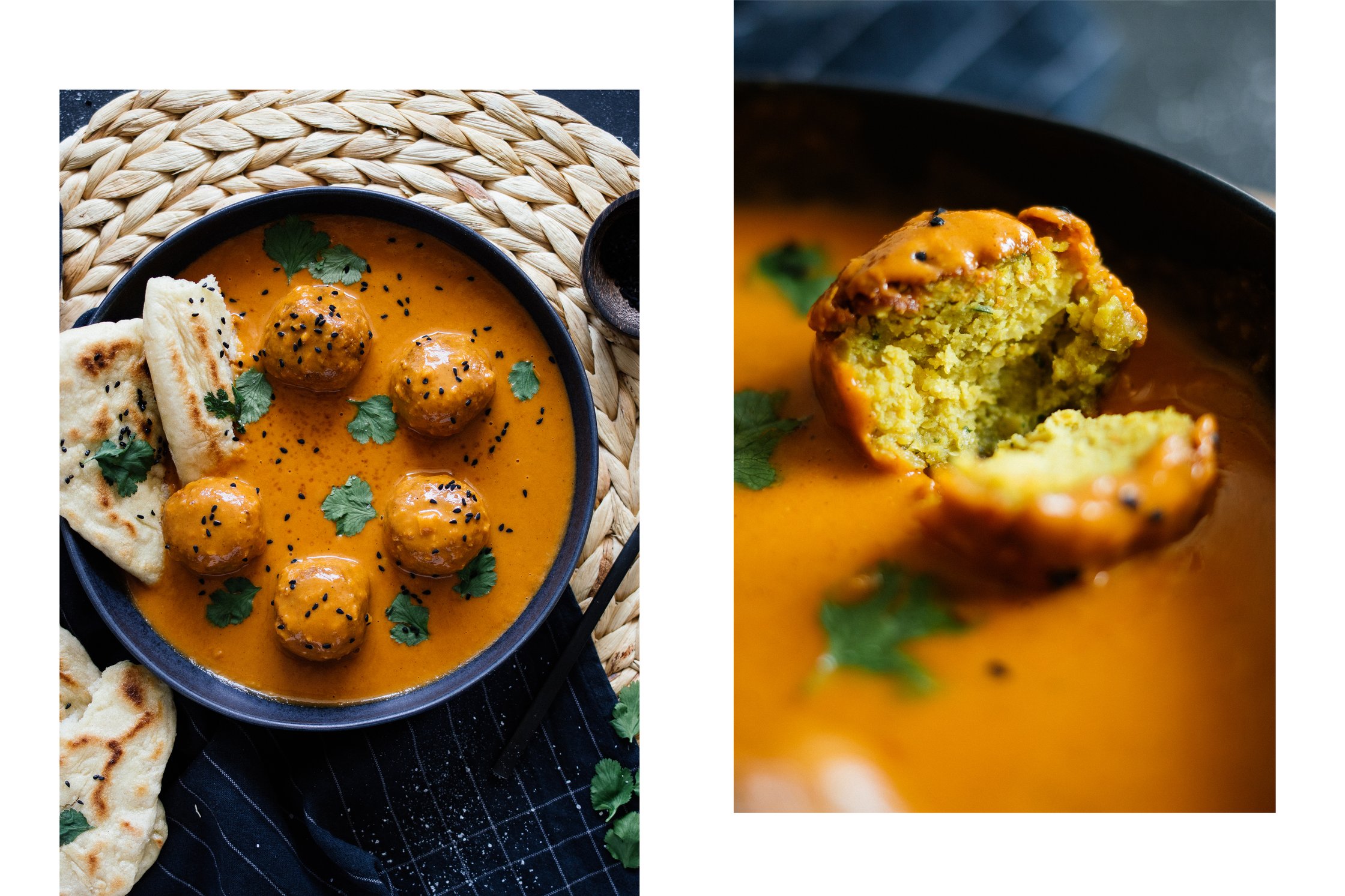 Falafel in Currysauce