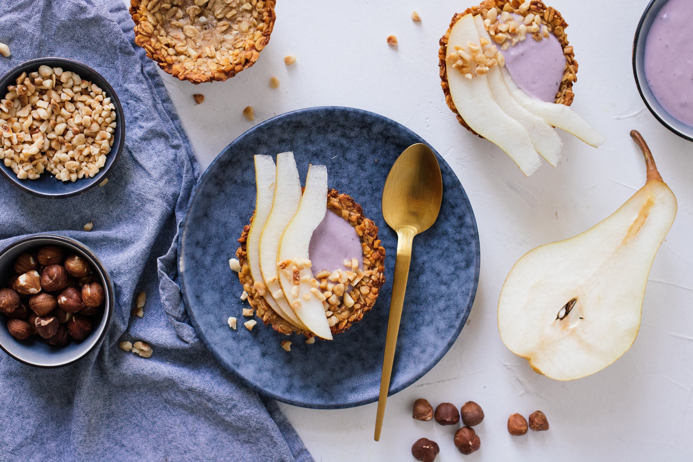 granola cups filled