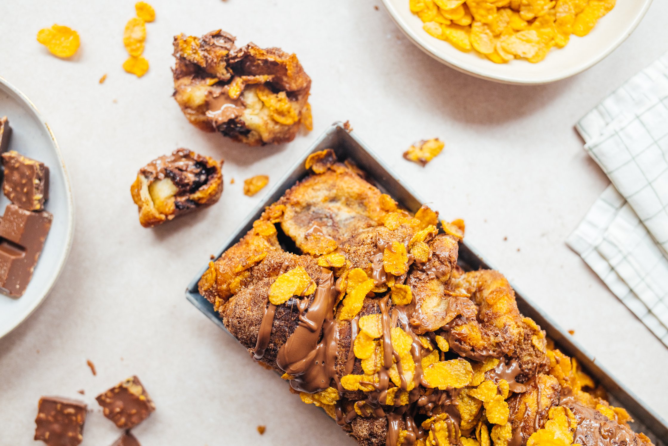 veganes Monkeybread mit Cornflakes