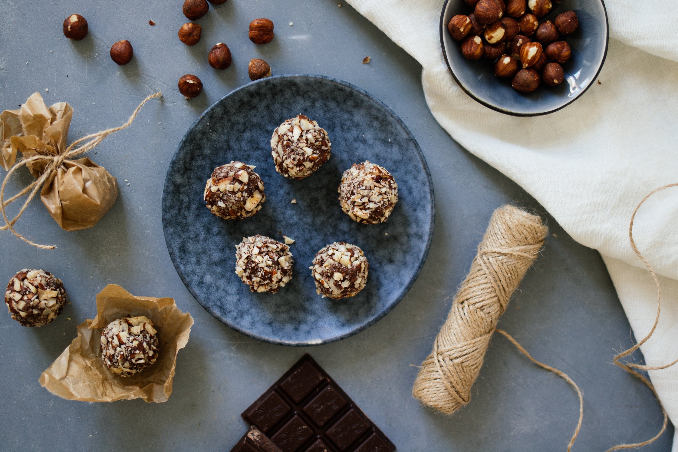 serving vegan rocher