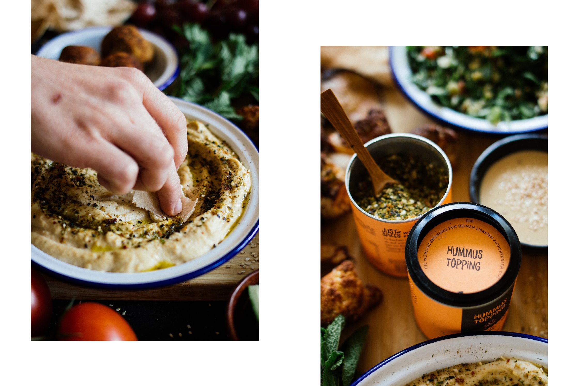 humus and spices