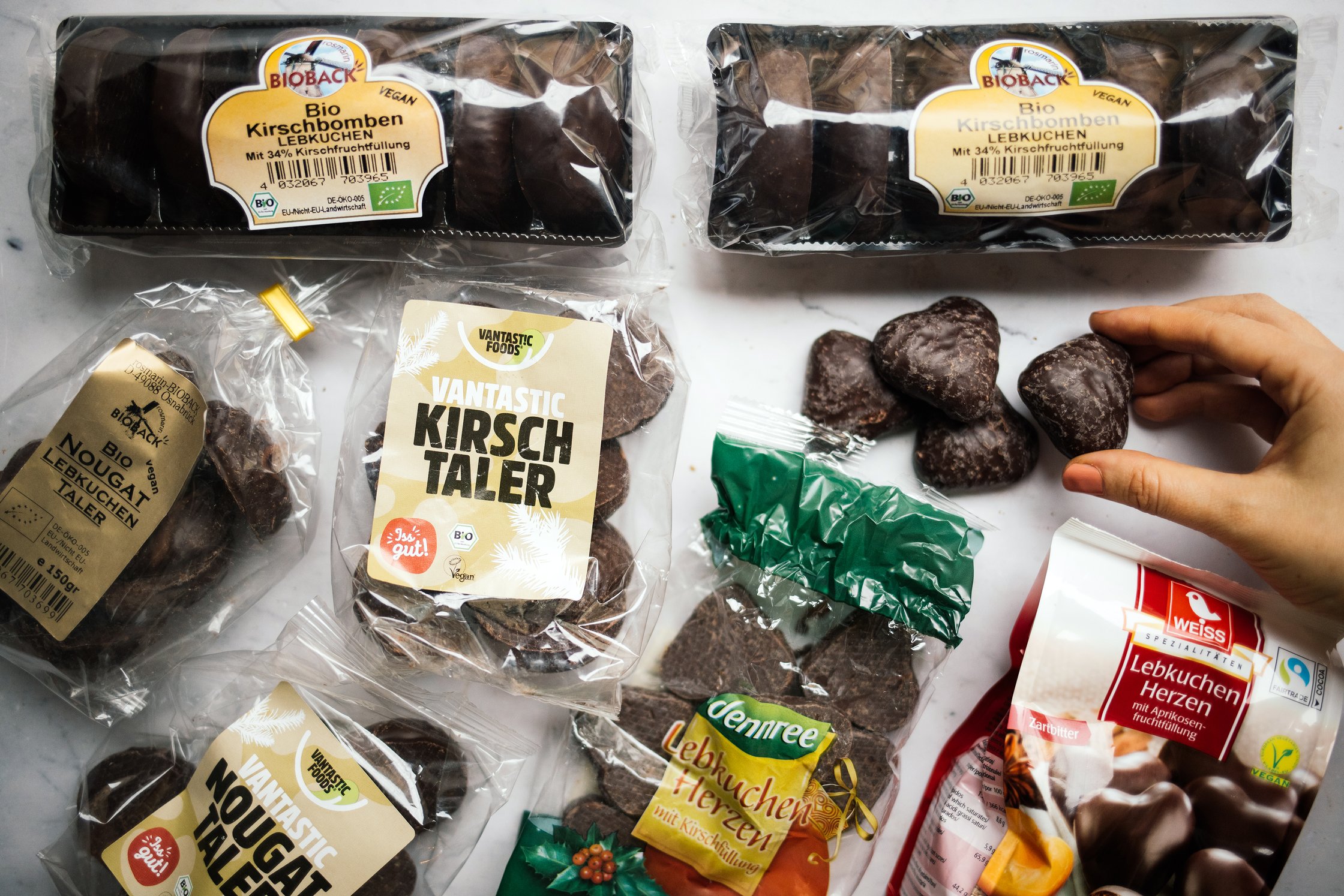 vegane gefüllte lebkuchen