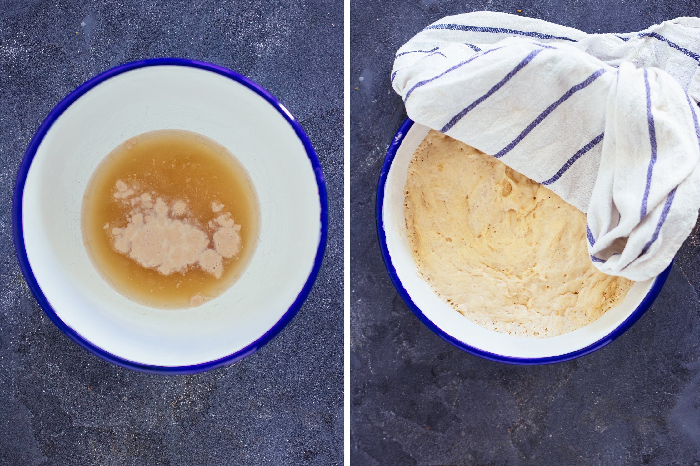 Hefeteig für veganen Bienenstich