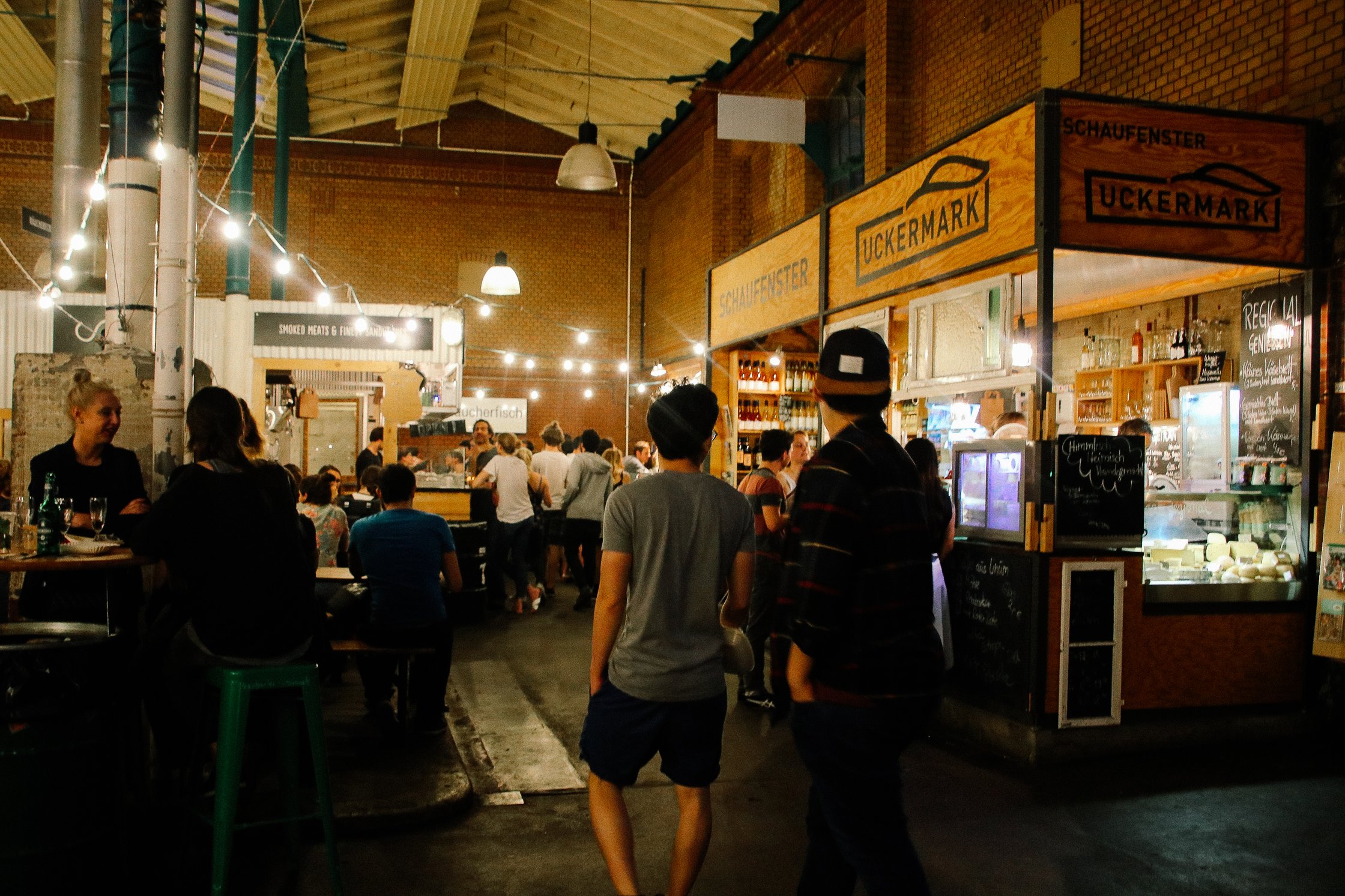 some market stalls at Markthalle Neun