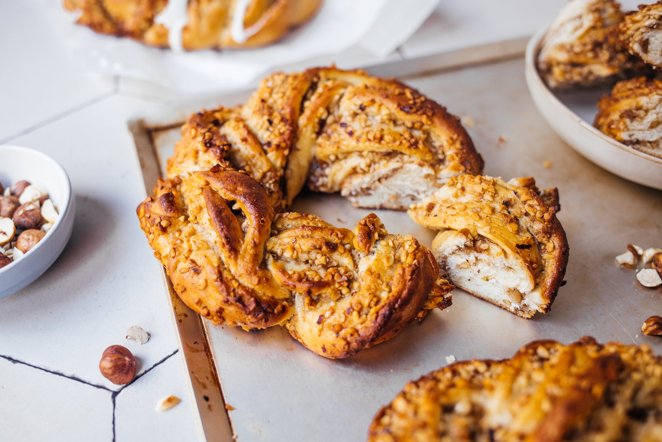 yeast buns ready to eat