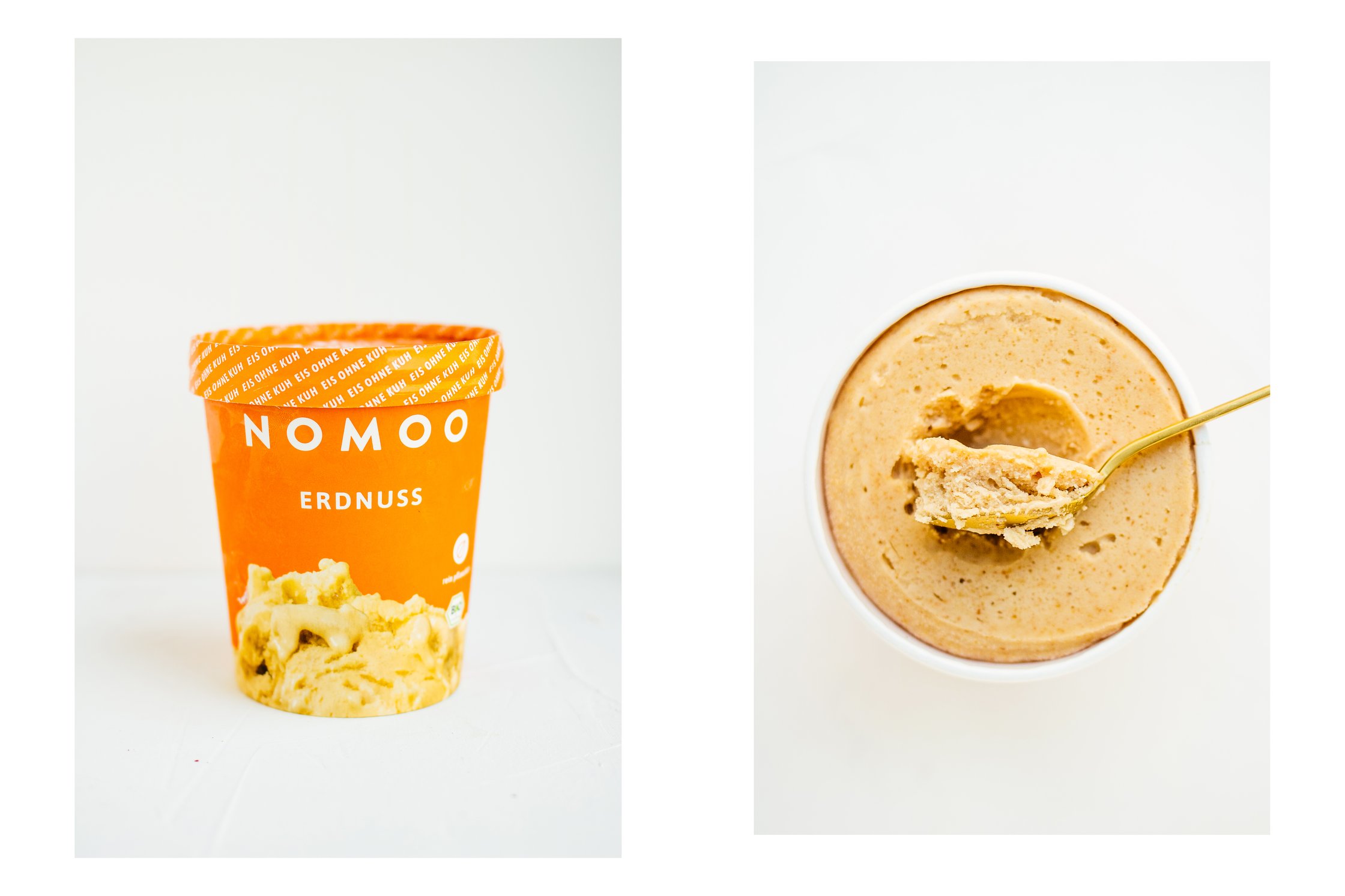 Veganes Nomoo Erdnuss Eis