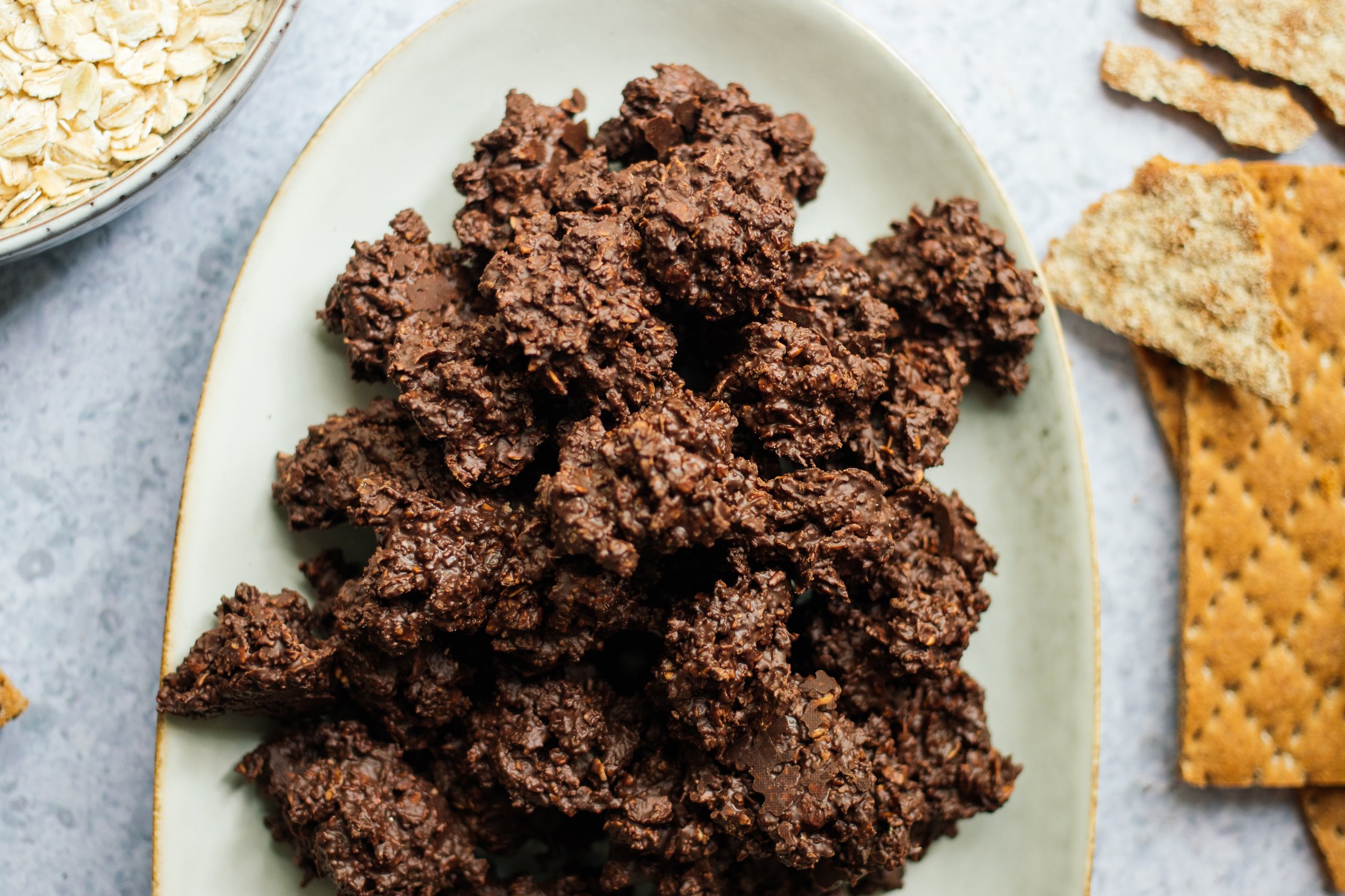 closeup of vegan chocolate bites