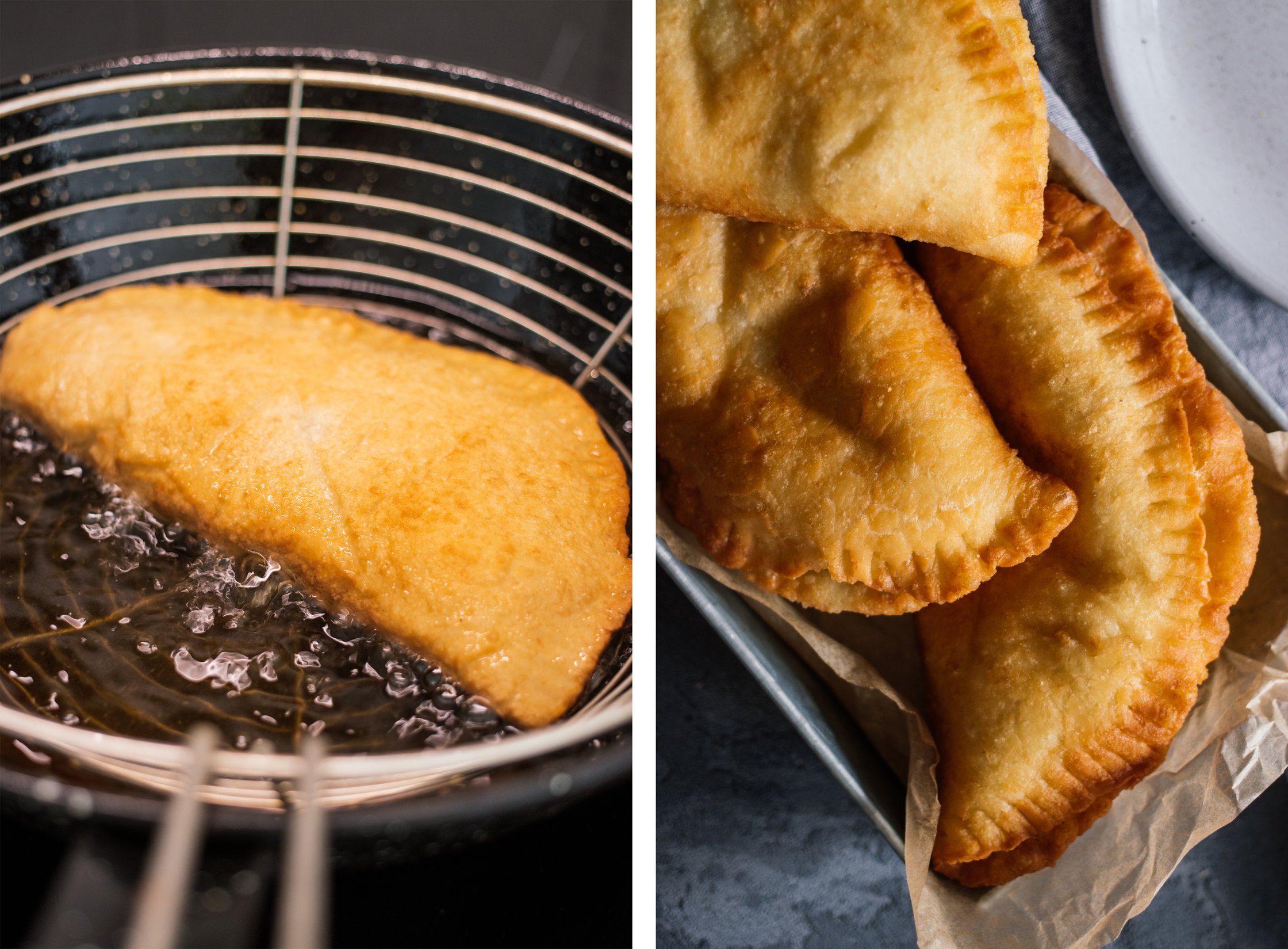 vegan panzerotti are deep fried