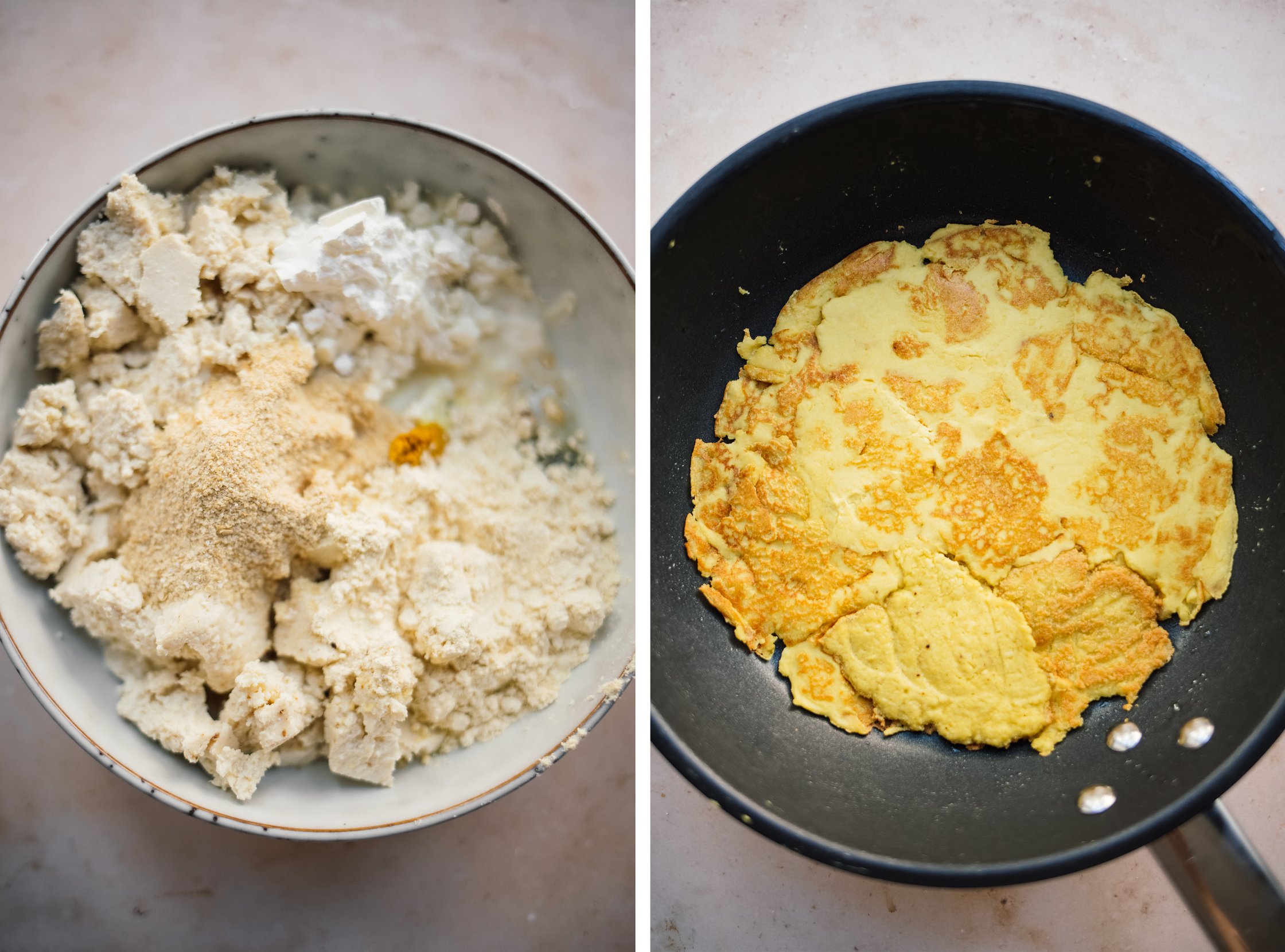 veganes omelett zubereiten