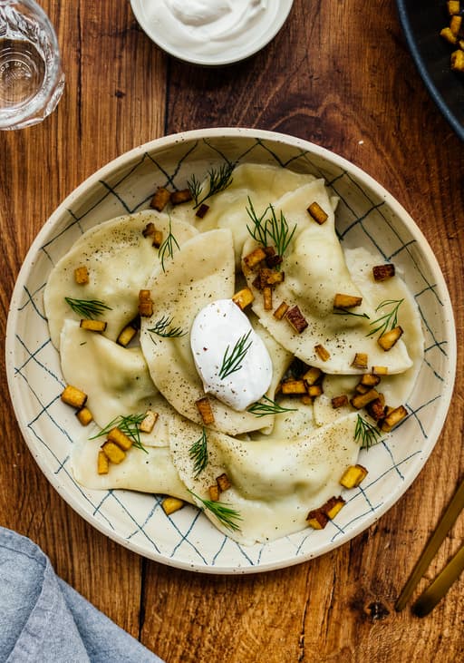Vegan Potato and Cheese Stuffed Varenyky