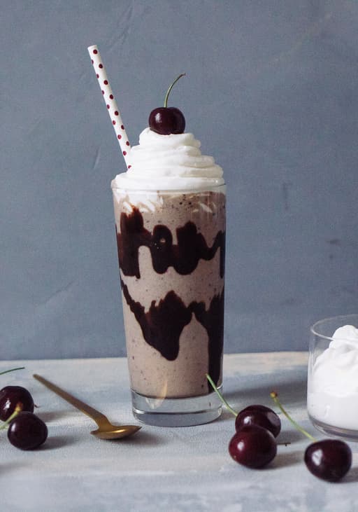 Vegan Cherry Vanilla Milkshake