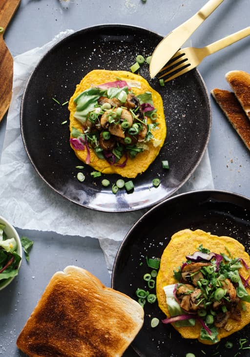 Vegan Omelet Made of Tofu