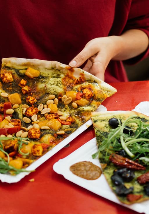 Vegan pizza in Berlin