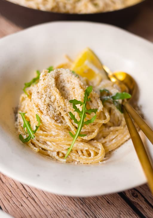 Vegan Pasta Cacio e Pepe