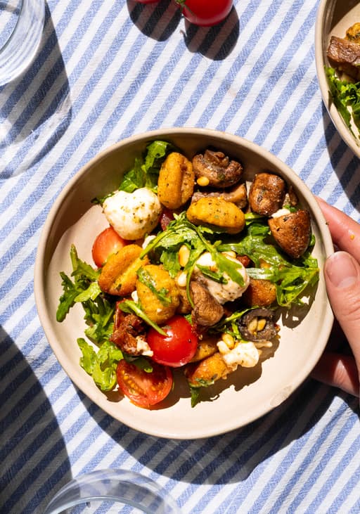 Vegan Gnocchi Salad from the Air Fryer