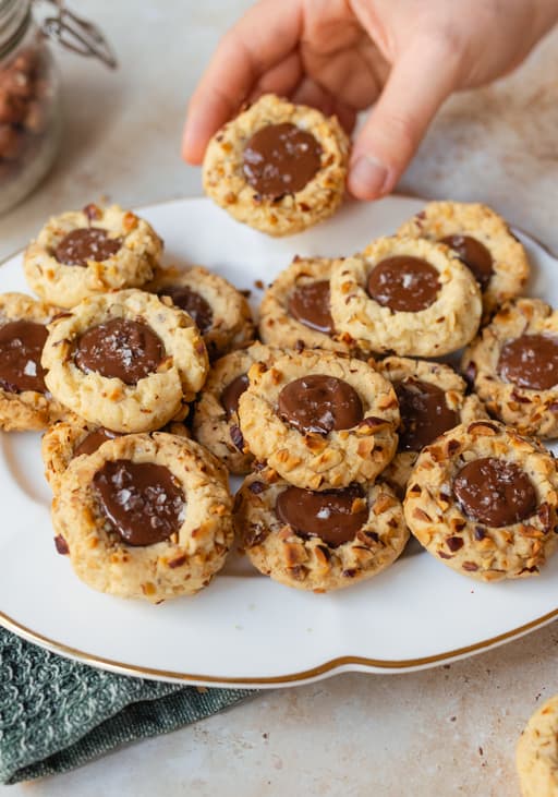 Vegan and Gluten-Free Hazelnut Nougat Cookies