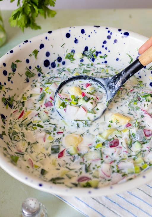 Vegane Okroshka (Cold Russian Soup)