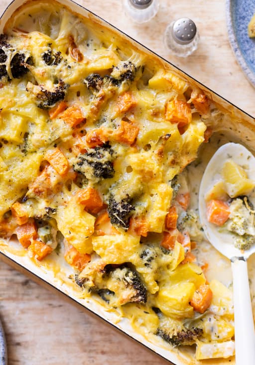 Creamy Vegan Potato Broccoli Casserole