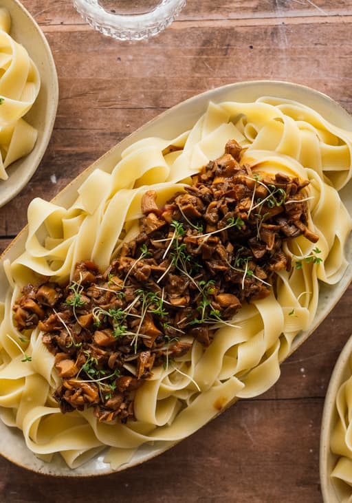 Pappardelle mit Pilzragout