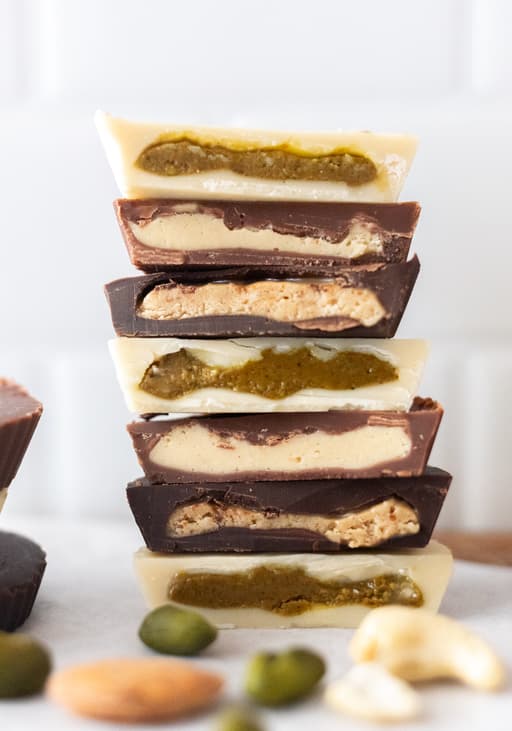 Vegan Nut Butter Cups with 3 Fillings