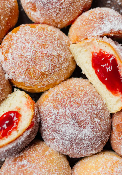 Vegan Baked Jelly Doughnuts
